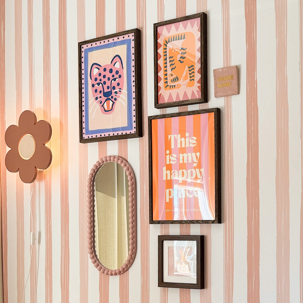 Applique murale en bois chambre d'enfant | Fleur - terre rose - toddie.fr