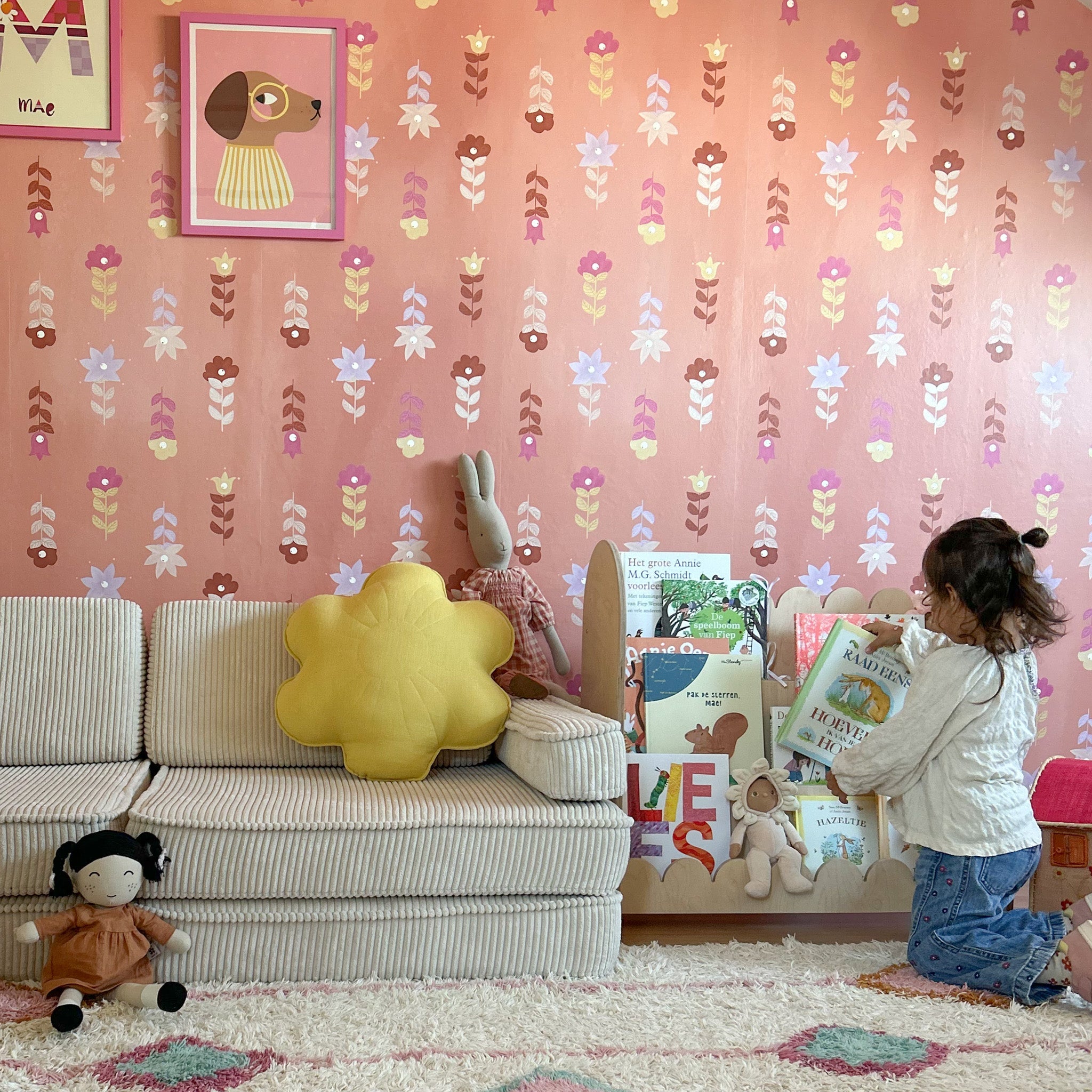 Bubble Montessori étagère à livres chambre d'enfant | 3 marches - naturel