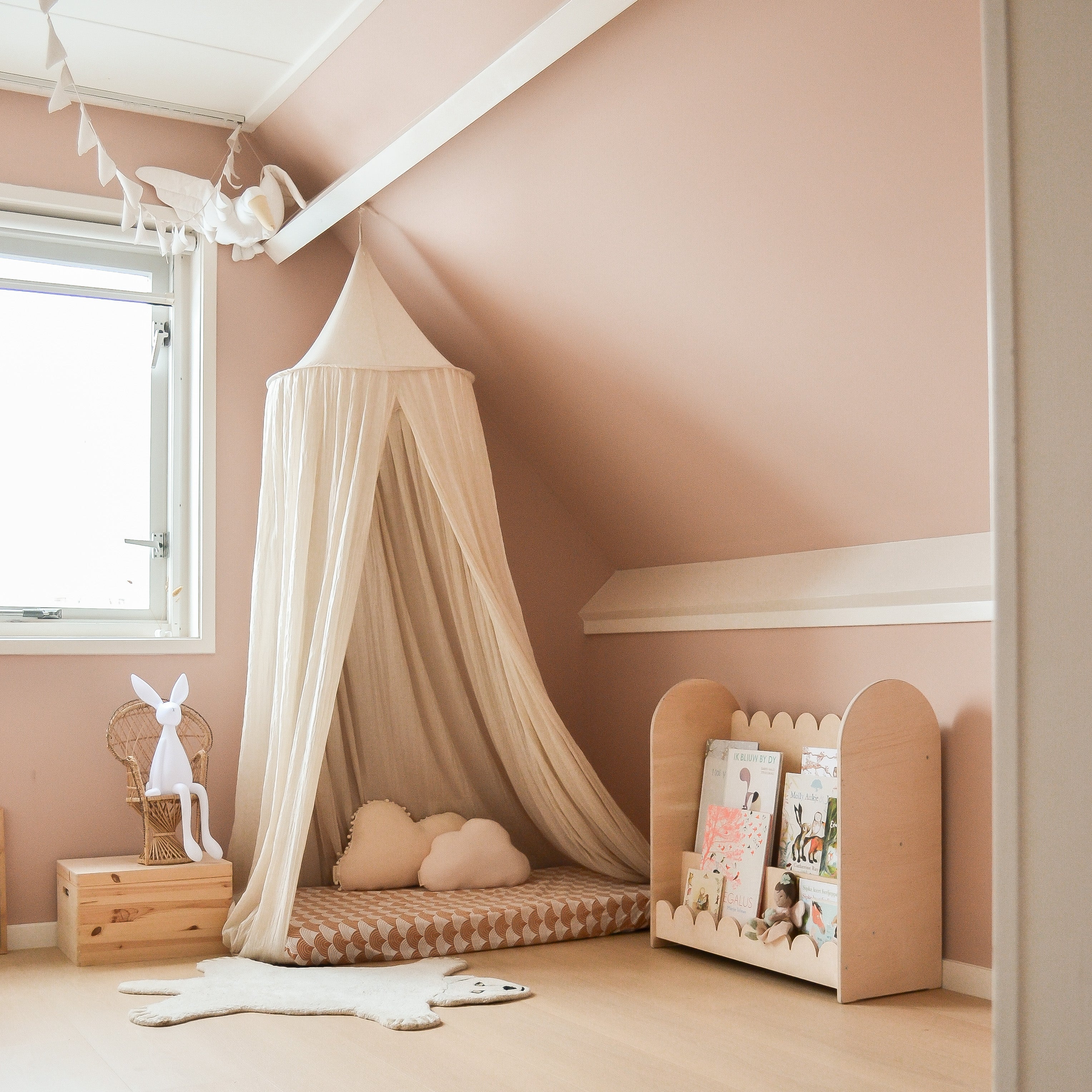 Bubble Montessori étagère à livres chambre d'enfant | 3 marches - naturel