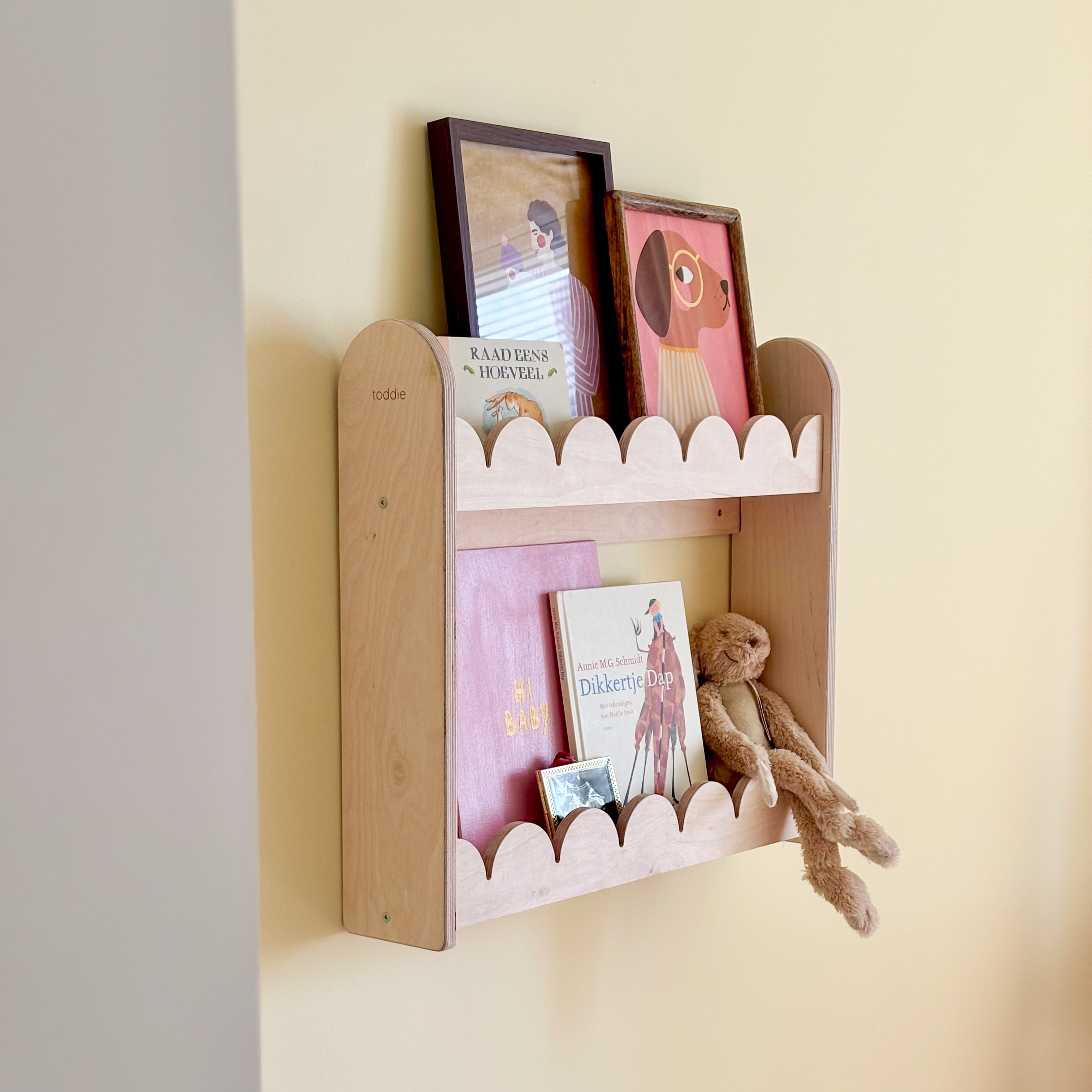 Bubble Montessori étagère à livres chambre d’enfant | 2 étagères - naturel