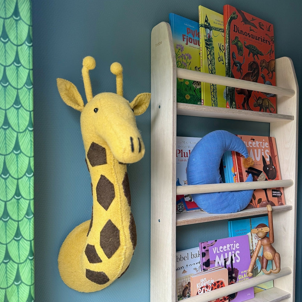 Montessori étagère à livres chambre d'enfant | 5 étagères - naturel - toddie.fr