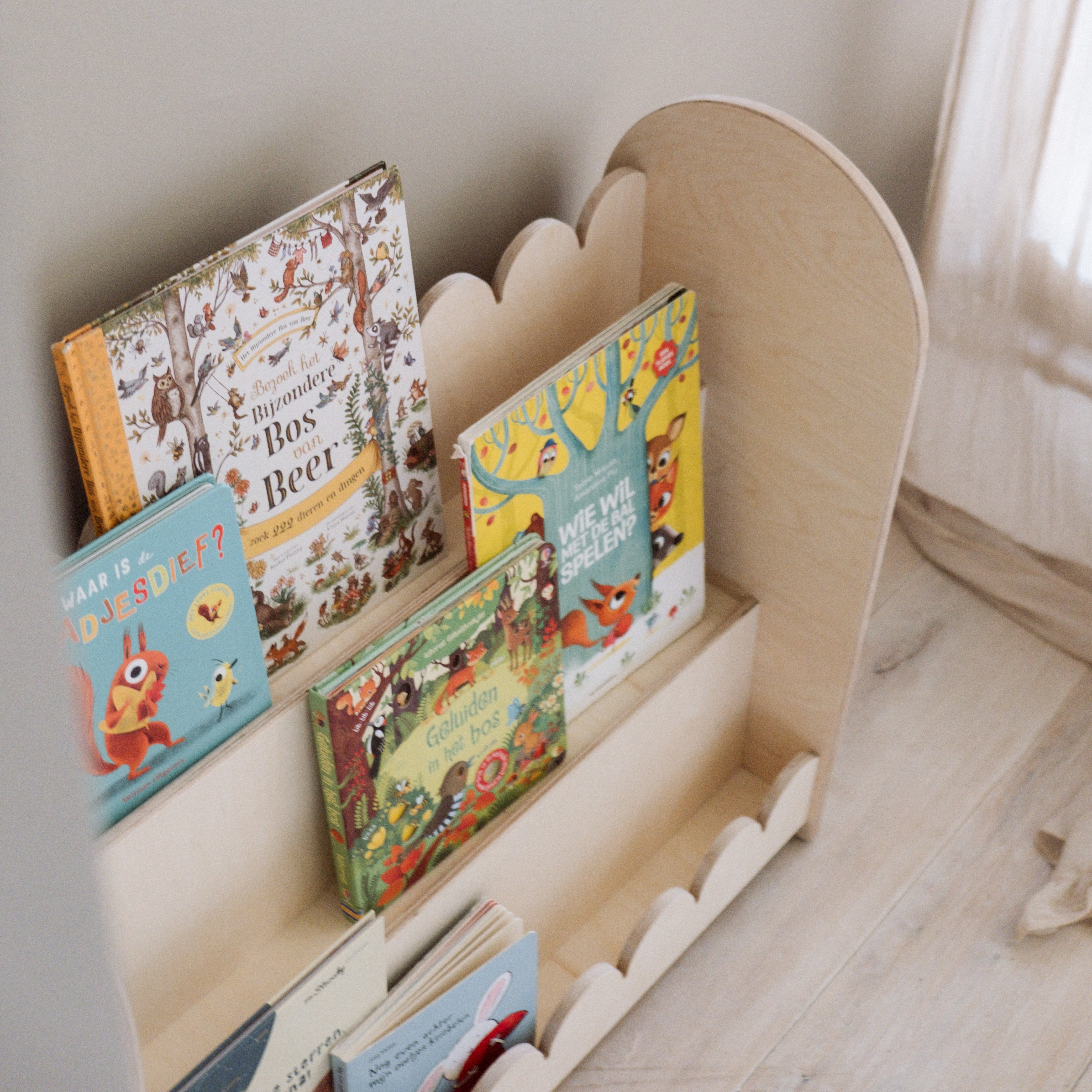 Bubble Montessori étagère à livres chambre d'enfant | 3 marches - naturel
