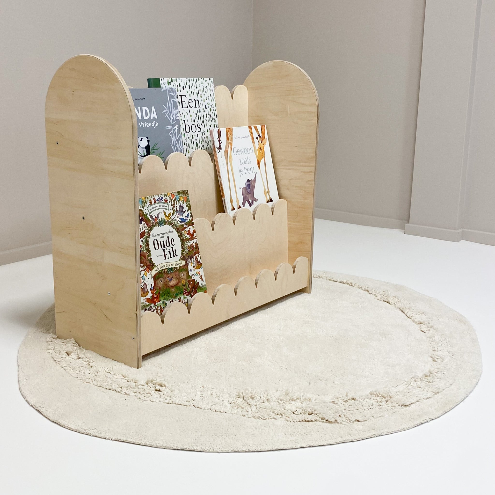 Bubble Montessori étagère à livres chambre d'enfant | 3 marches - naturel - all bubble