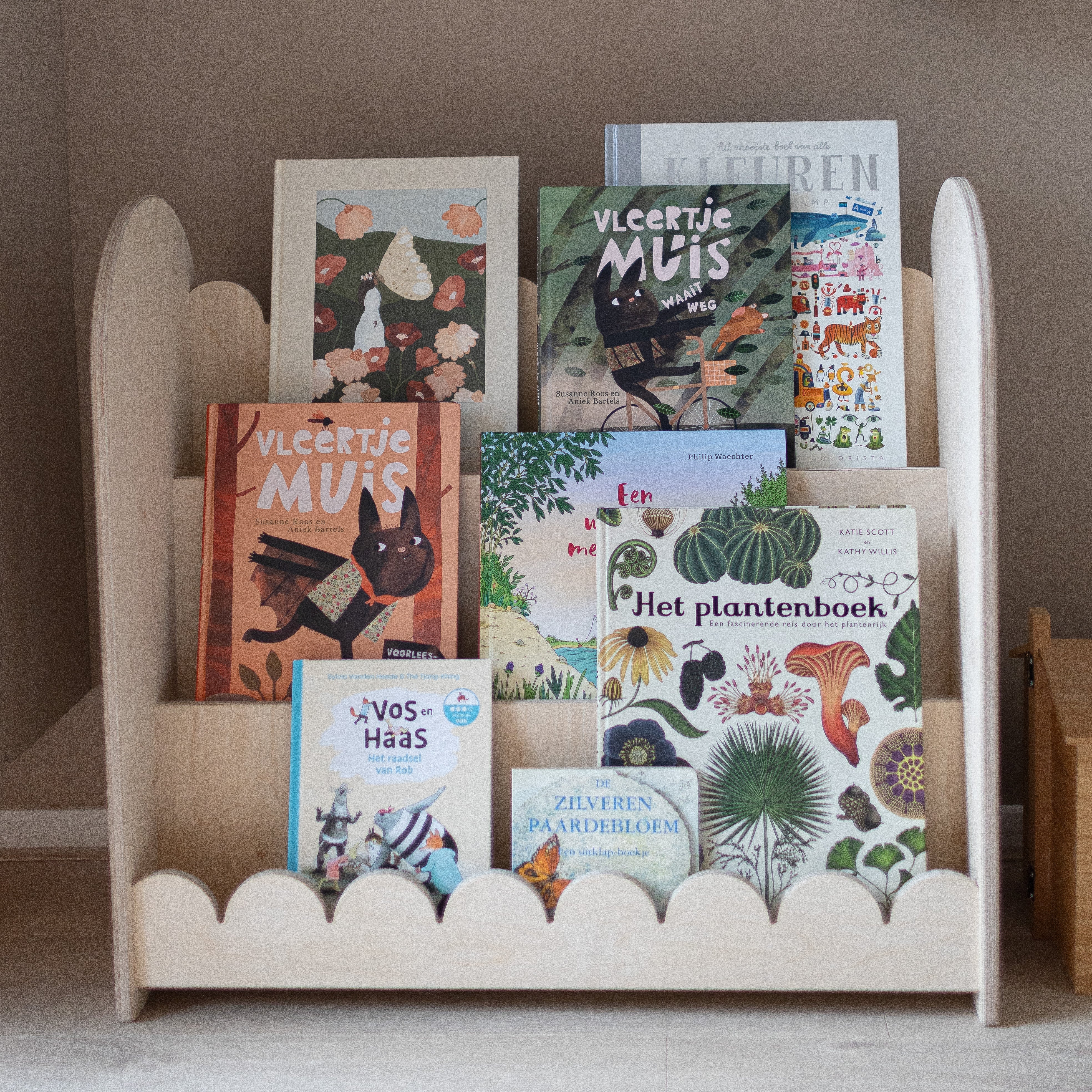 Bubble Montessori étagère à livres chambre d'enfant | 3 marches - naturel