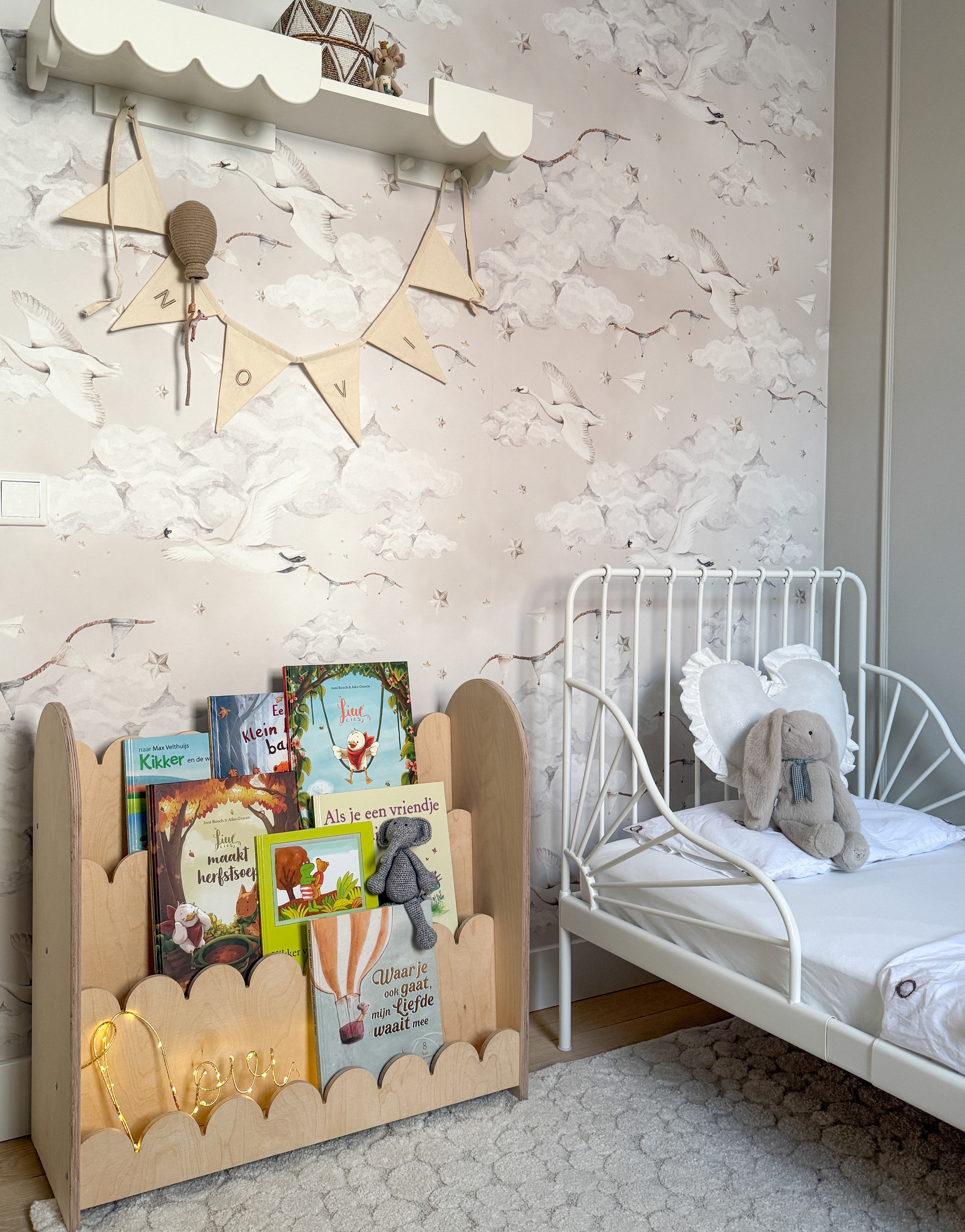 Bubble Montessori étagère à livres chambre d'enfant | 3 marches - naturel - all bubble