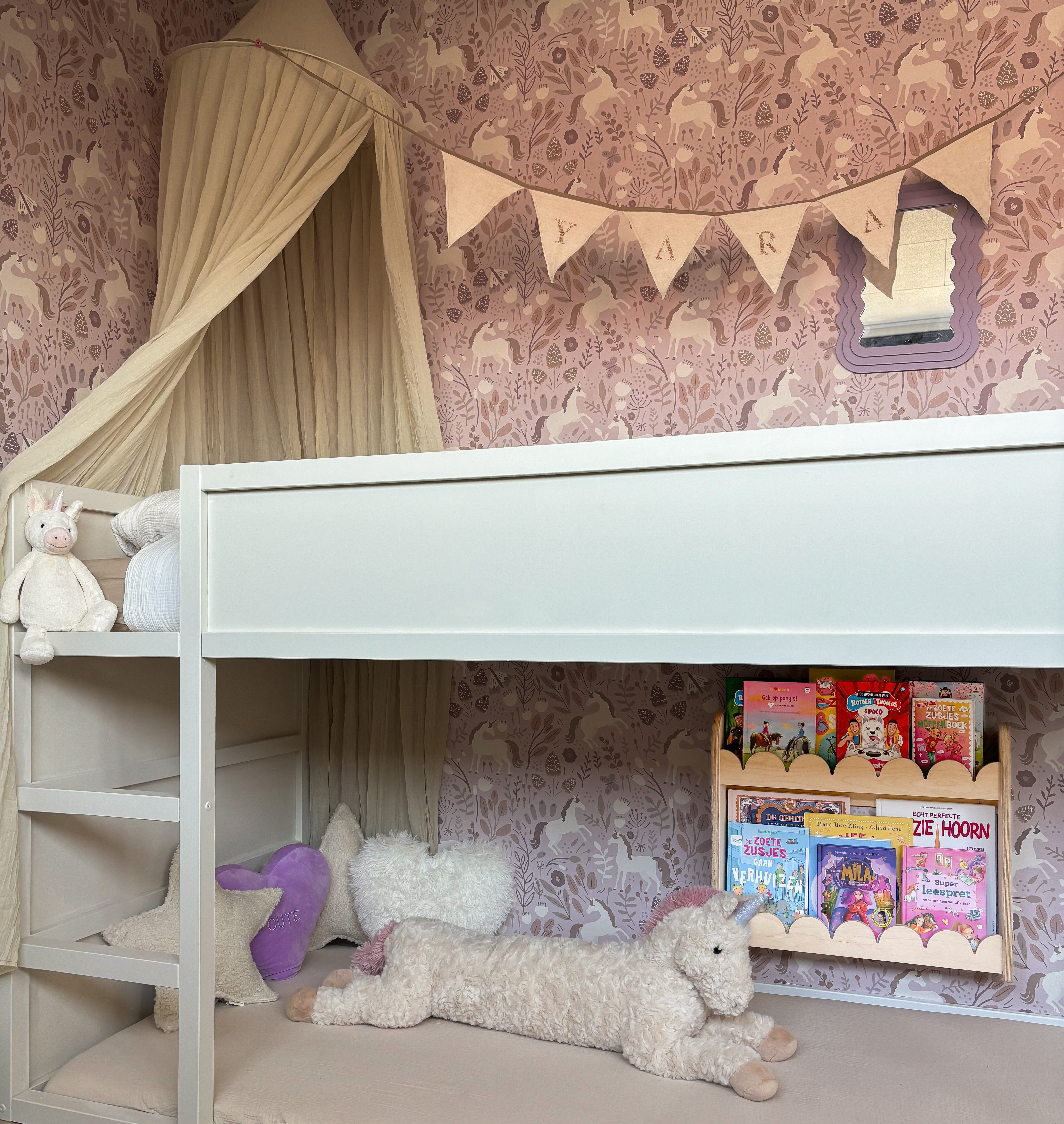 Bubble Montessori étagère à livres chambre d’enfant | 2 étagères - naturel