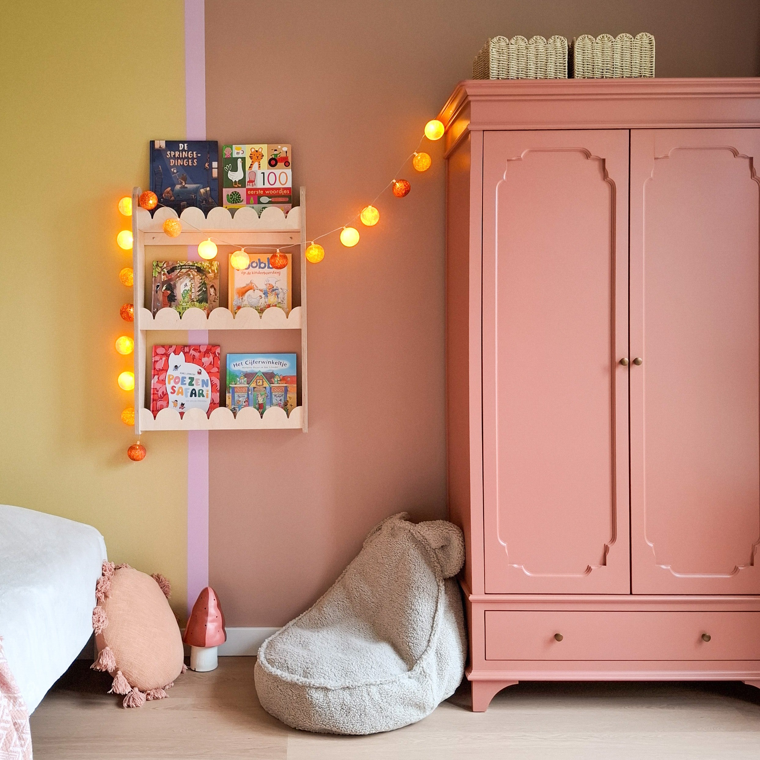 Bubble Montessori étagères à livres chambre d’enfant | 3 étagères - naturel