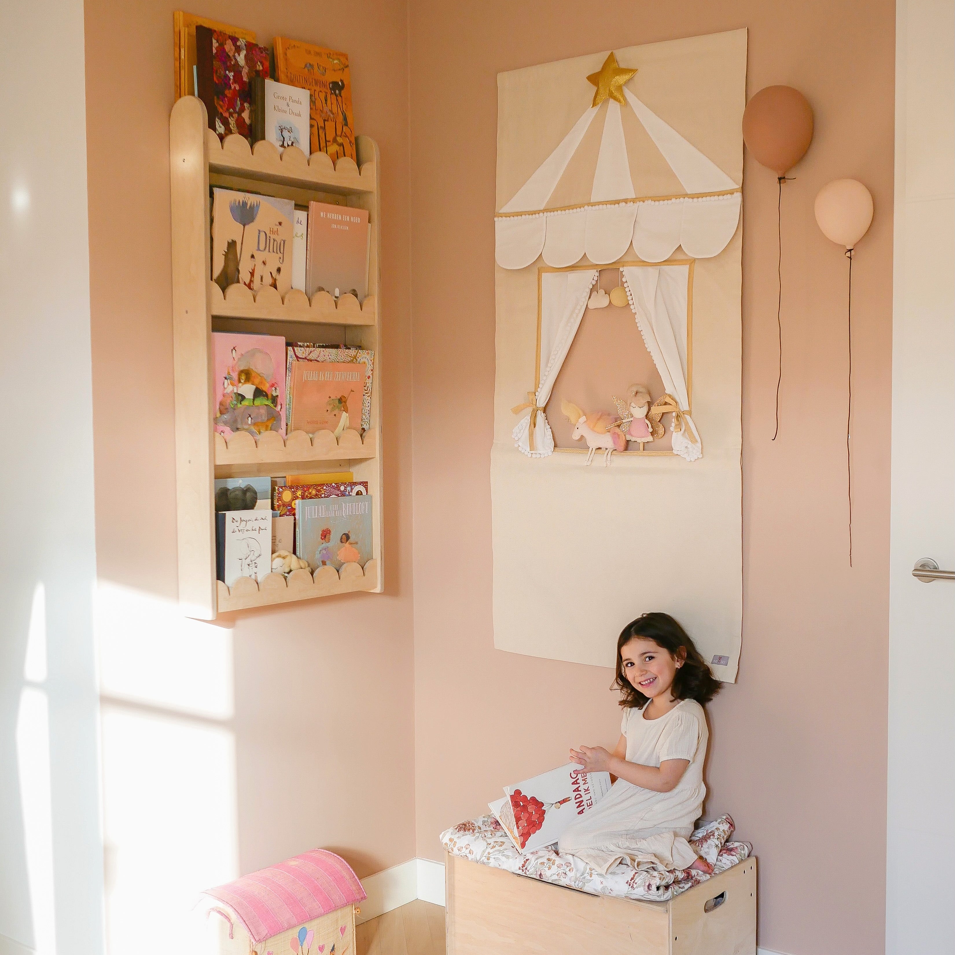 Bubble Montessori étagère à livres chambre d’enfant | 4 étagères - naturel