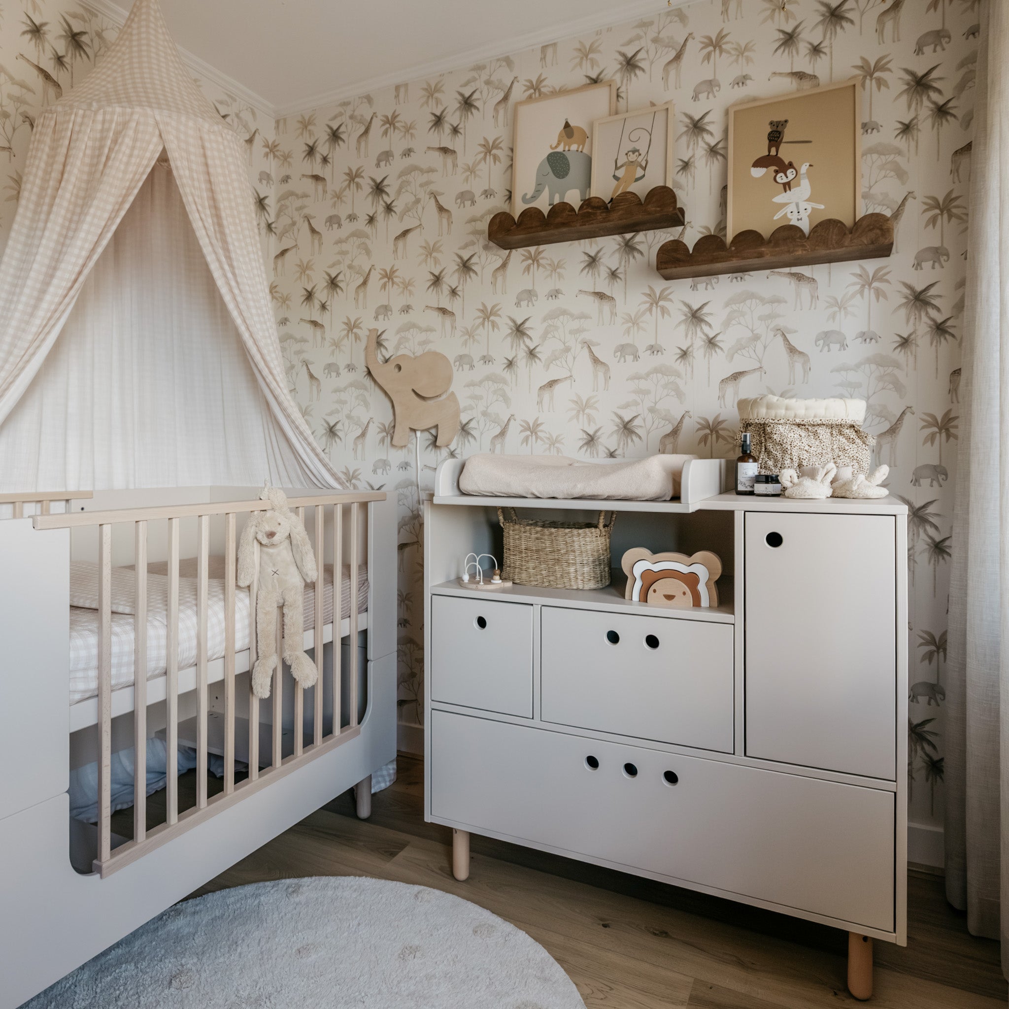 Bubble Montessori étagère à livres chambre d'enfant | 1 étagère - wengé