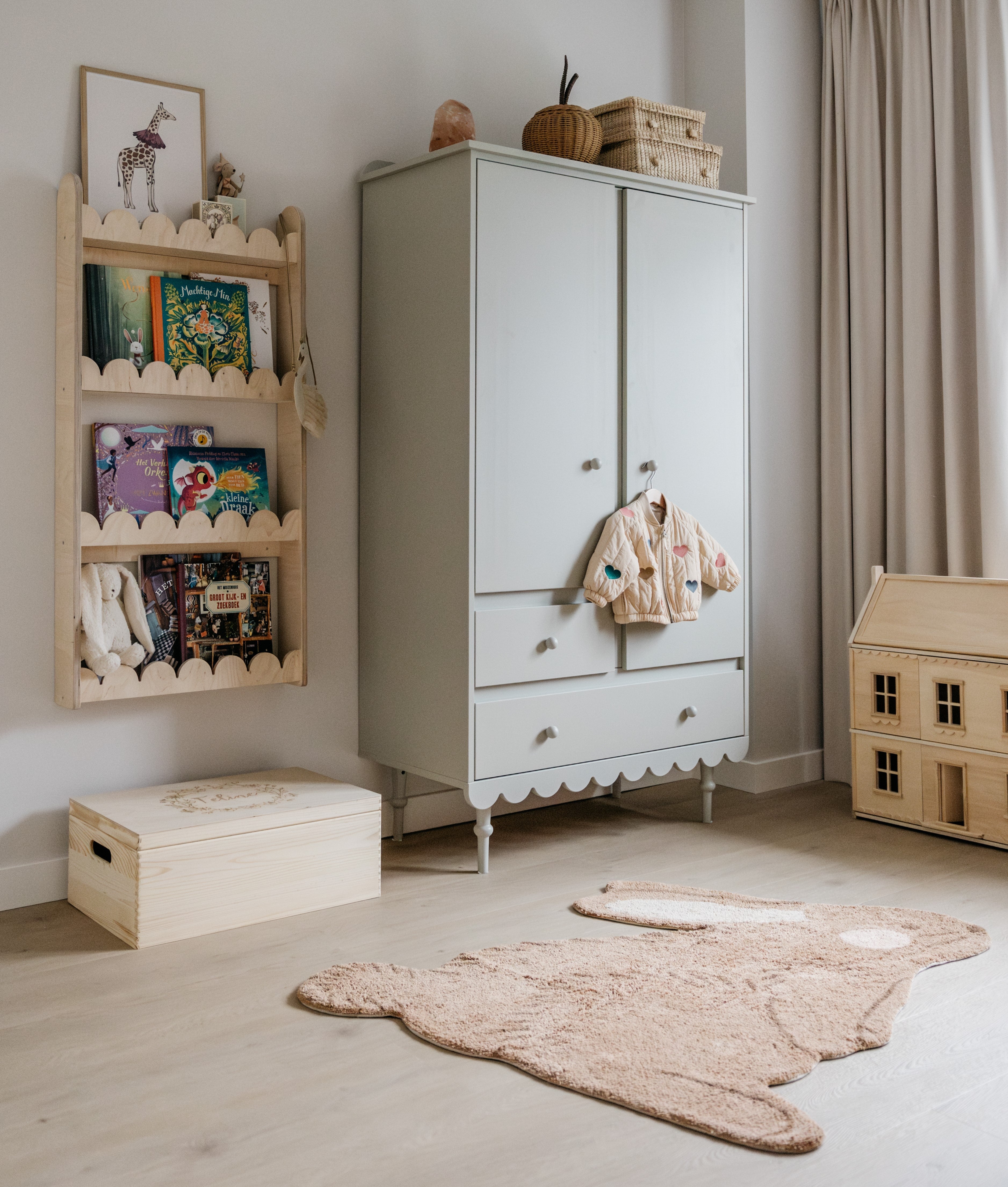 Bubble Montessori étagère à livres chambre d’enfant | 4 étagères - naturel