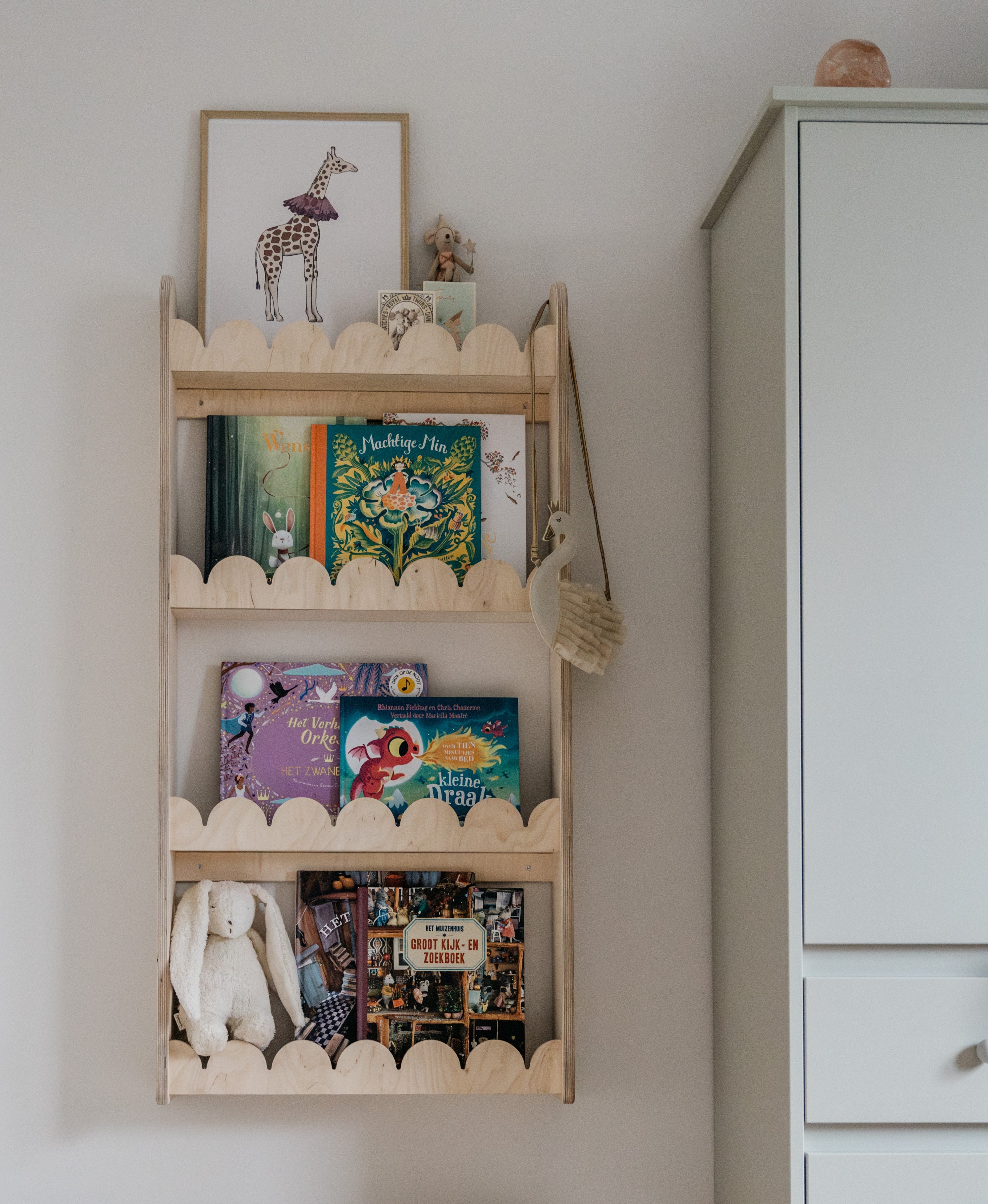 Bubble Montessori étagère à livres chambre d’enfant | 4 étagères - naturel