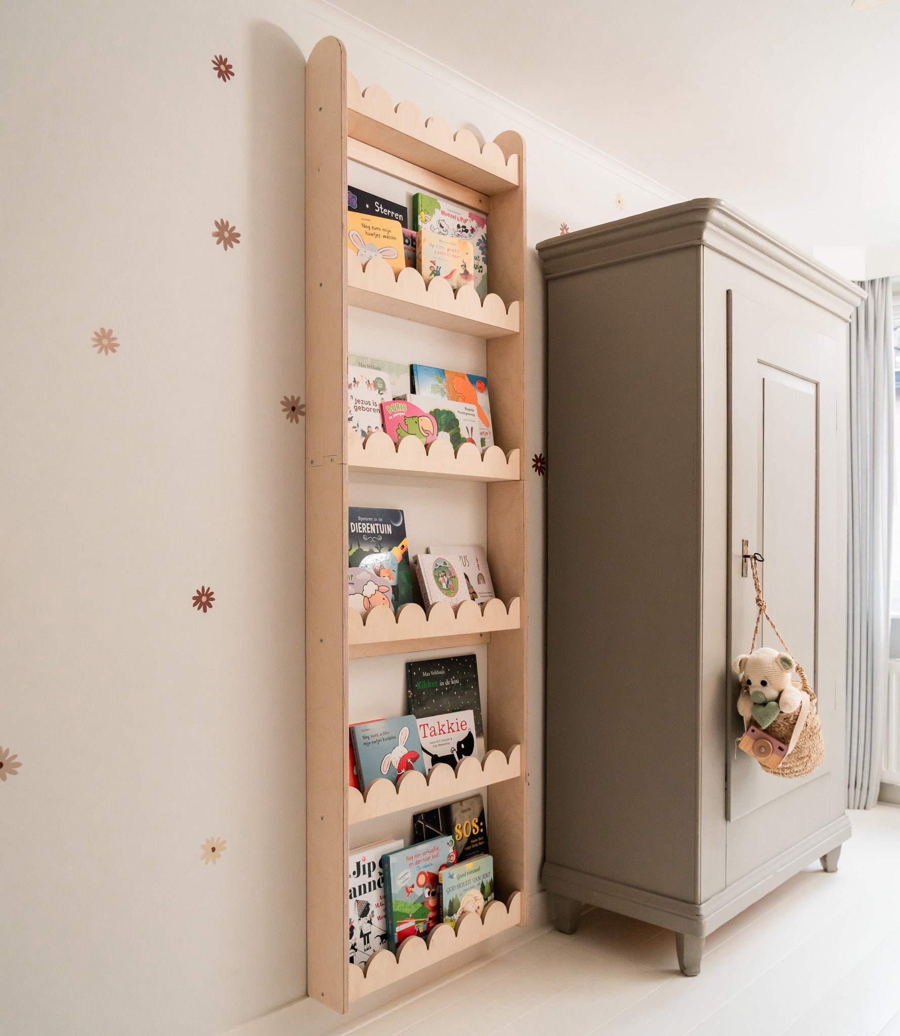 Bubble Montessori étagère à livres chambre d’enfant | 6 étagères - naturel