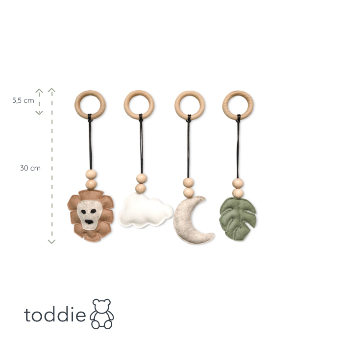 Hangers babygym | Speeltjes playgym - jungle - toddie.nl