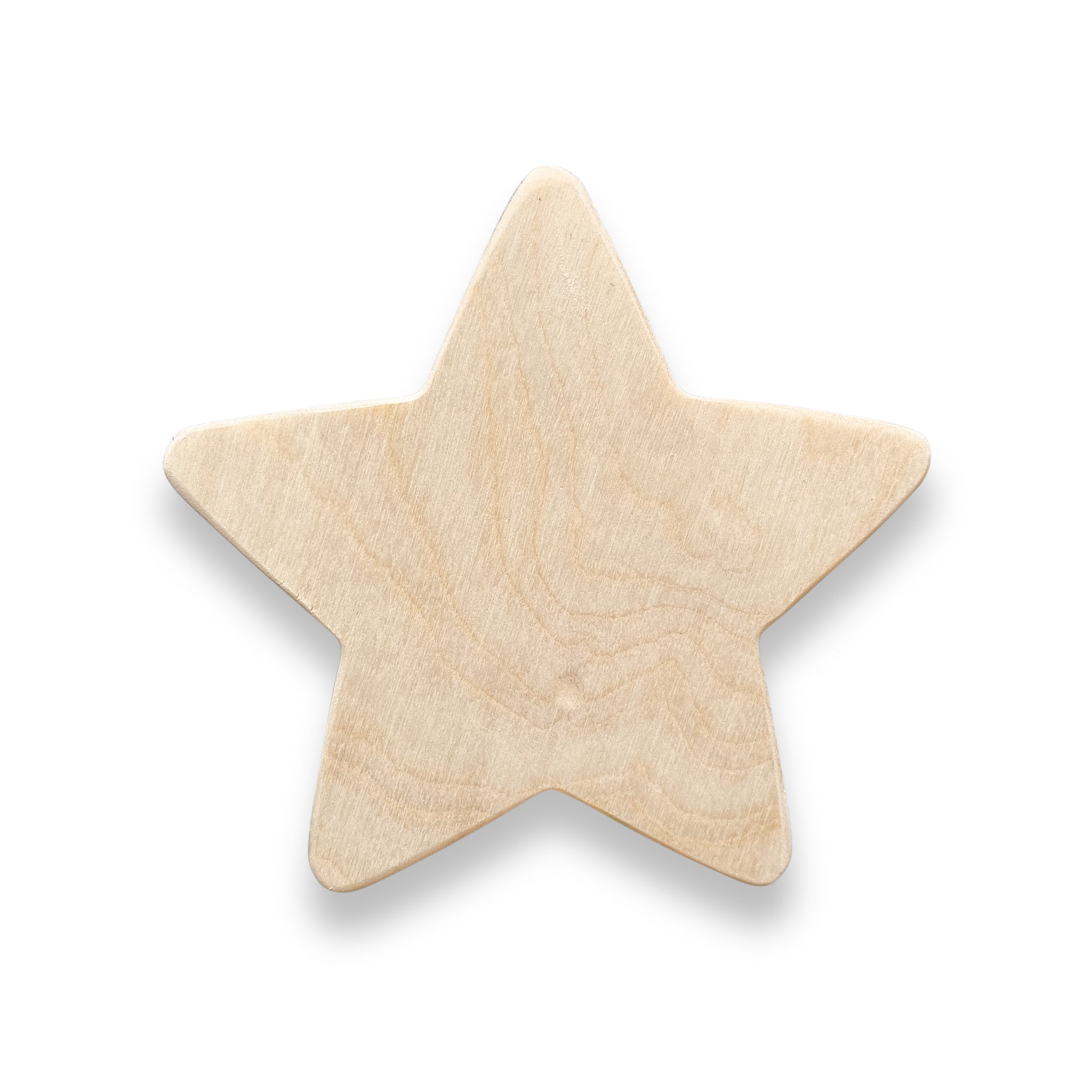 Blank houten wandhaak kinderkamer | ster en maan - toddie.nl