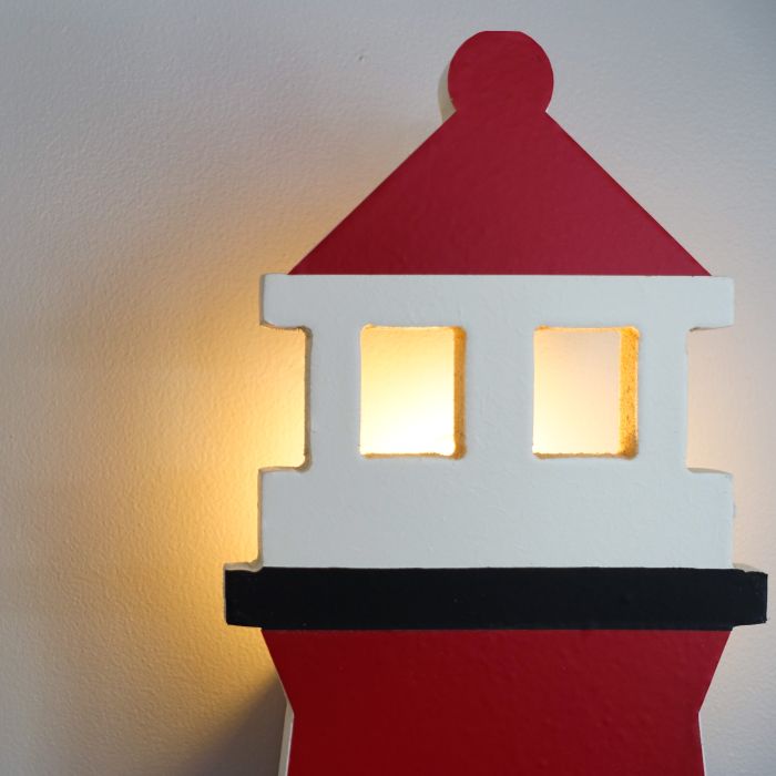 Houten wandlamp vuurtoren | Lighthouse - toddie.nl