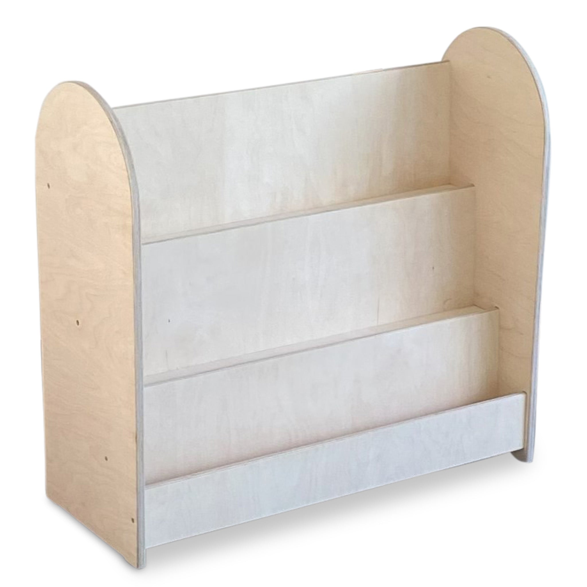 Round Montessori étagère à livres chambre d'enfant | 3 marches - naturel