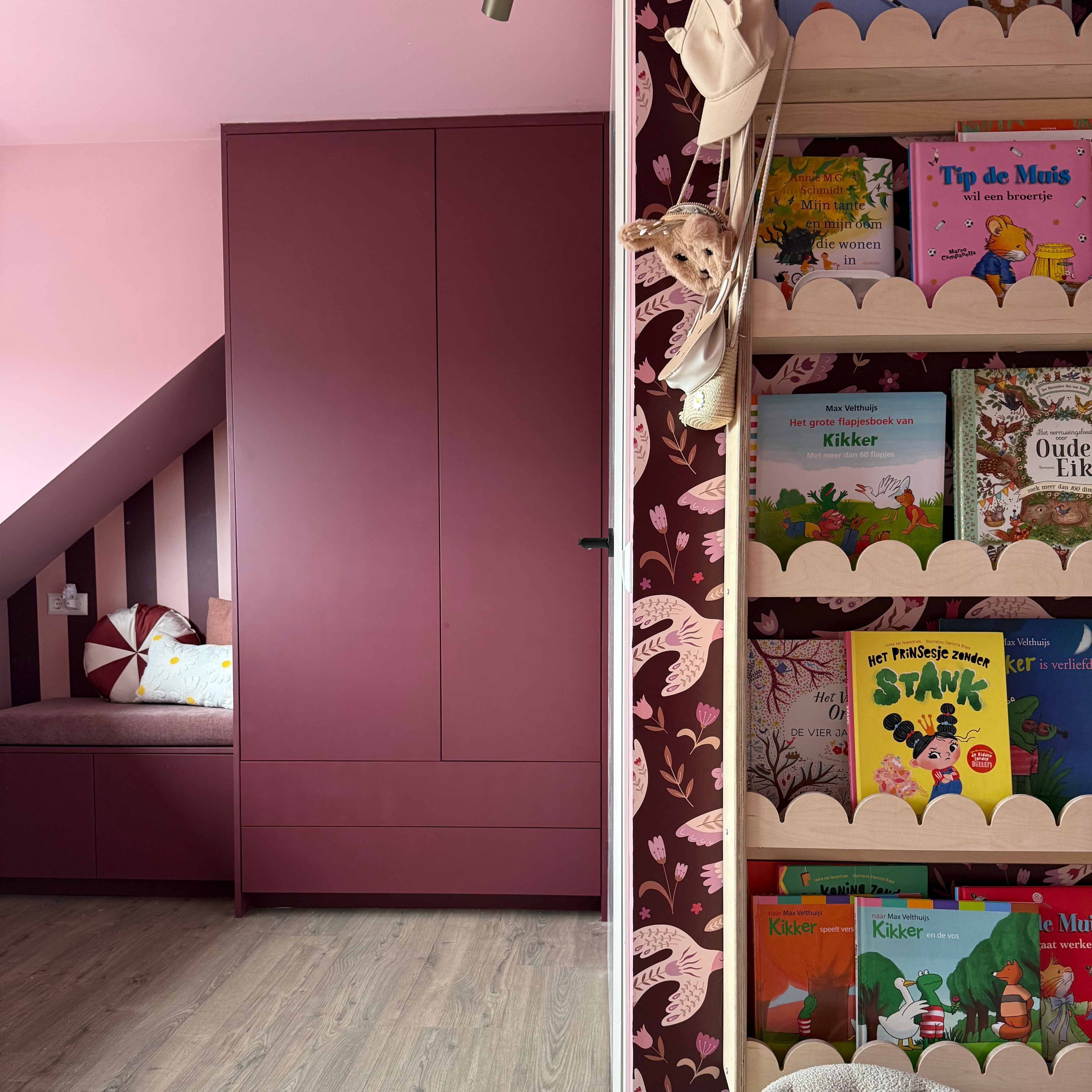 Bubble Montessori étagère à livres chambre d’enfant | 5 étagères - naturel - toddie.fr