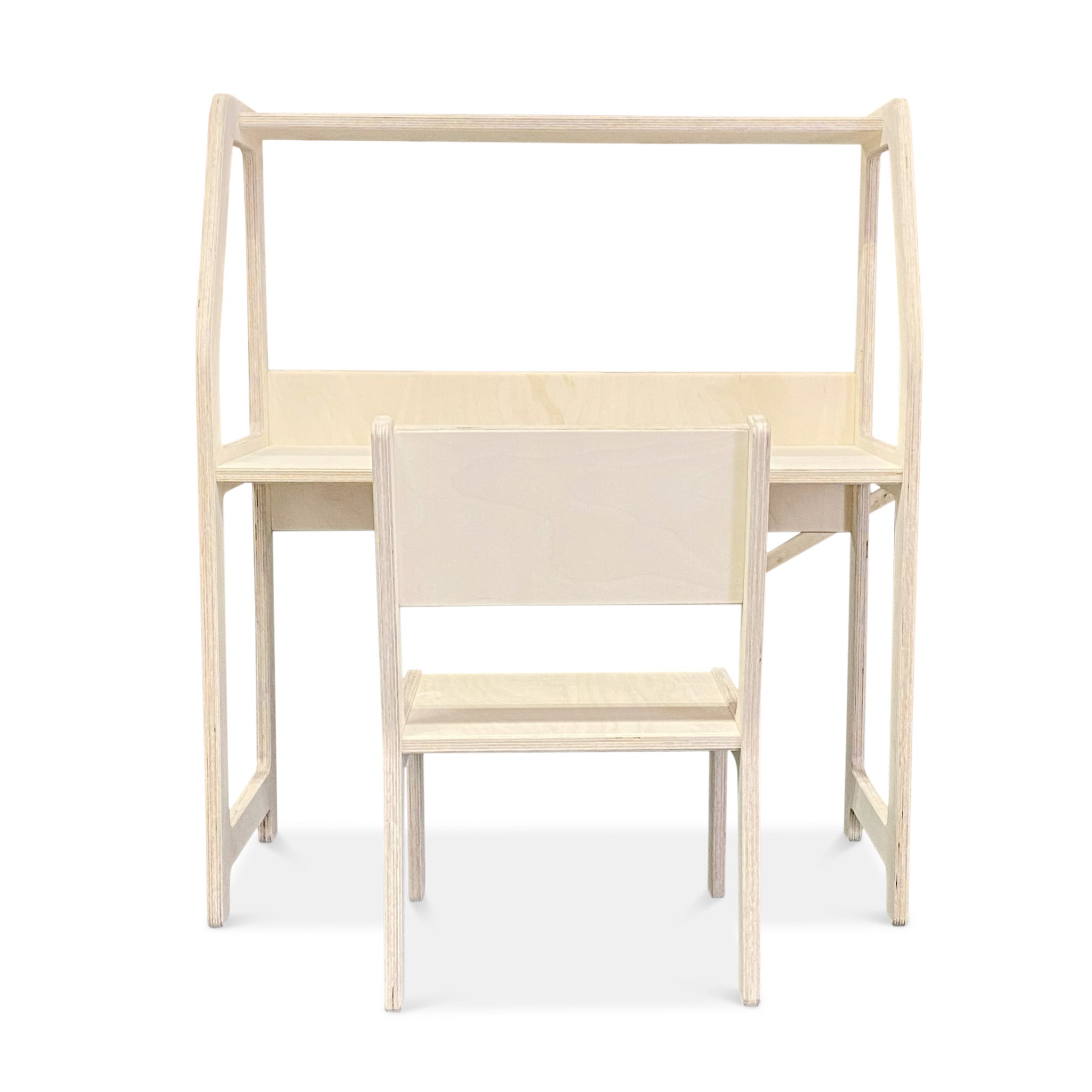 Montessori bureau en bois chambre d'enfant 2-7 ans | Avec chaise - naturel - toddie.fr
