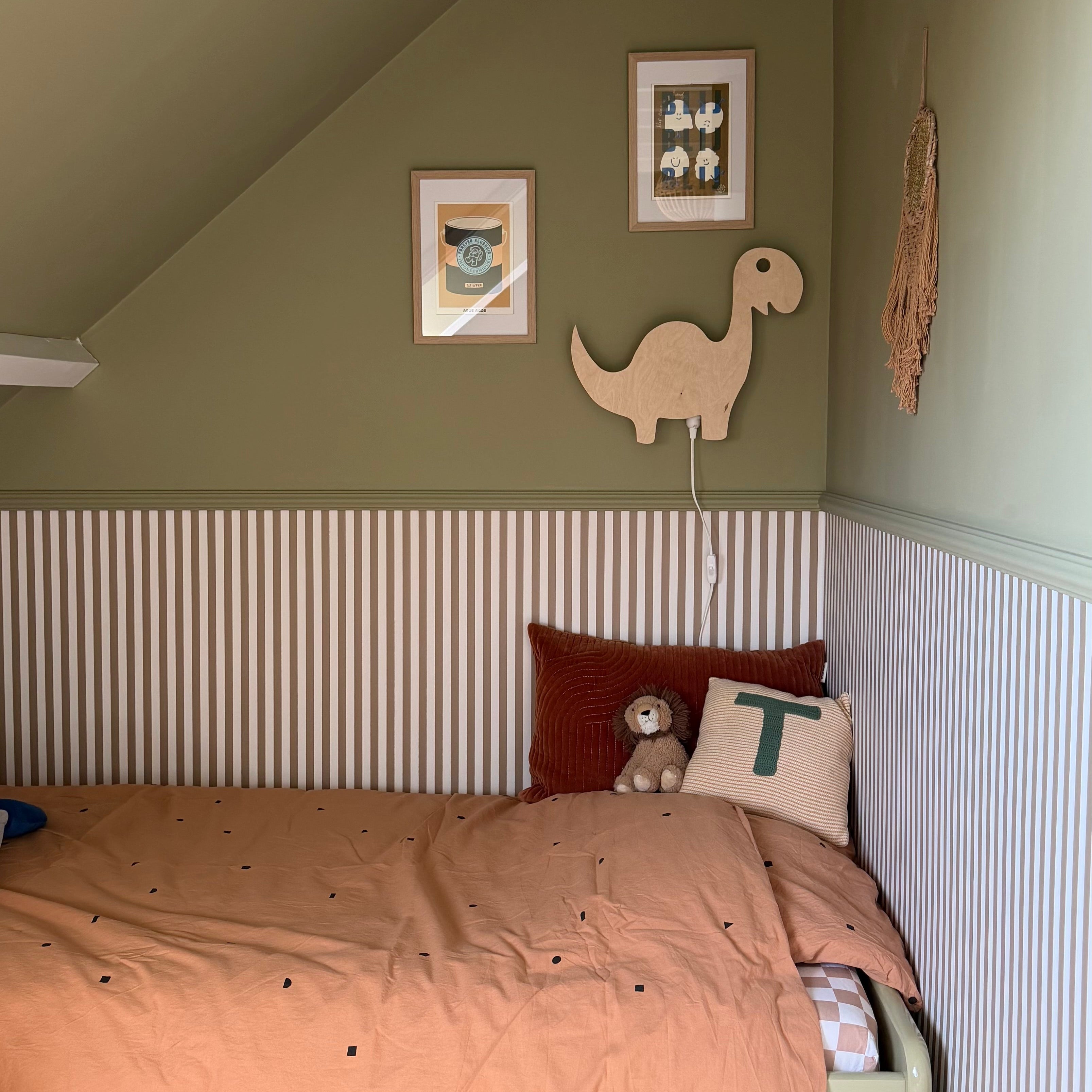 Applique murale en bois chambre enfants | Dino - naturel - toddie.fr