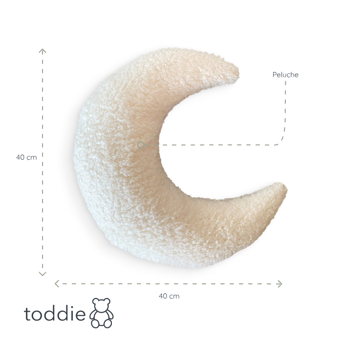 Coussin décoratif chambre d’enfant | Lune - Peluche - toddie.fr