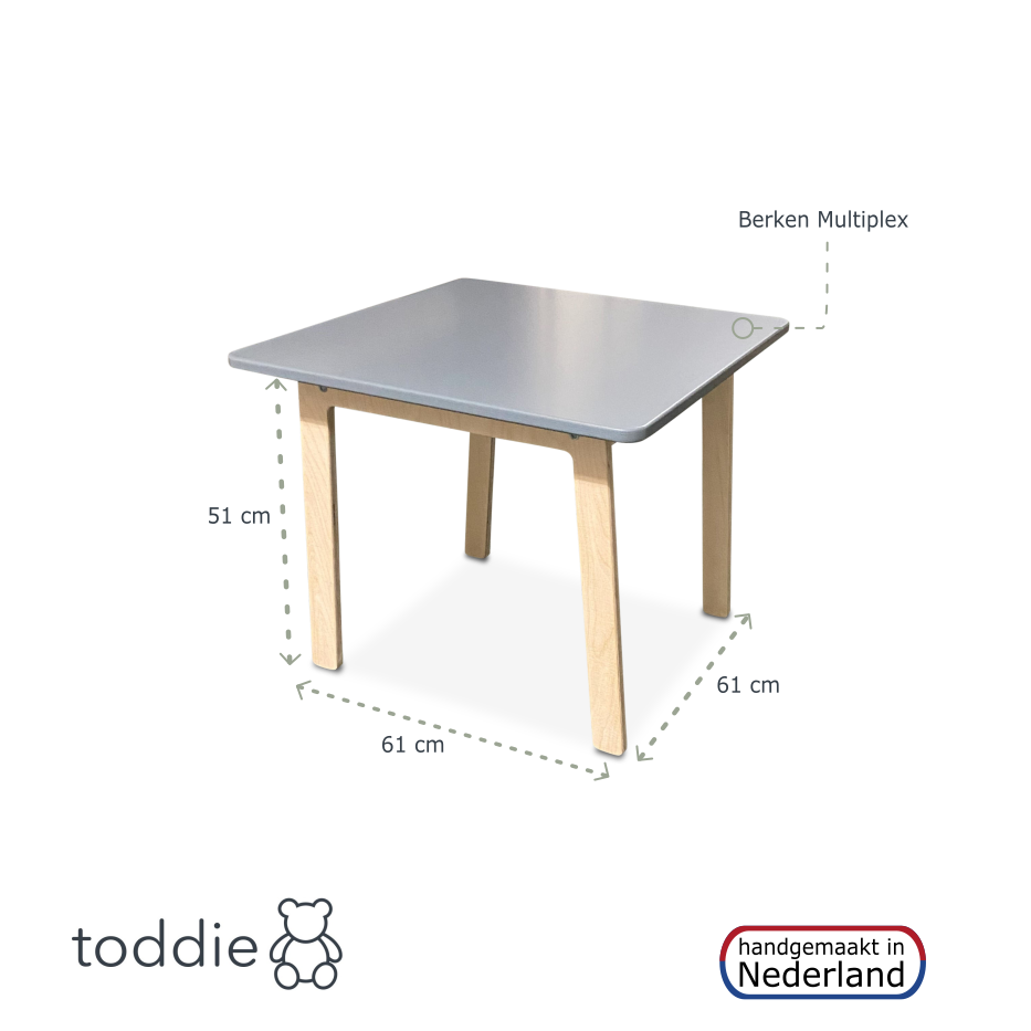 Table enfant en bois 4-7 ans - denim drift - toddie.fr