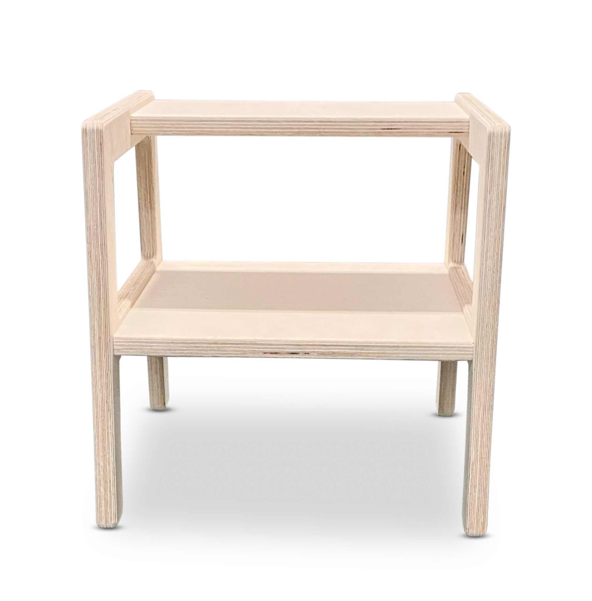 Tour d'apprentissage Montessori | Marchepied en bois, tabouret - naturel - toddie.fr