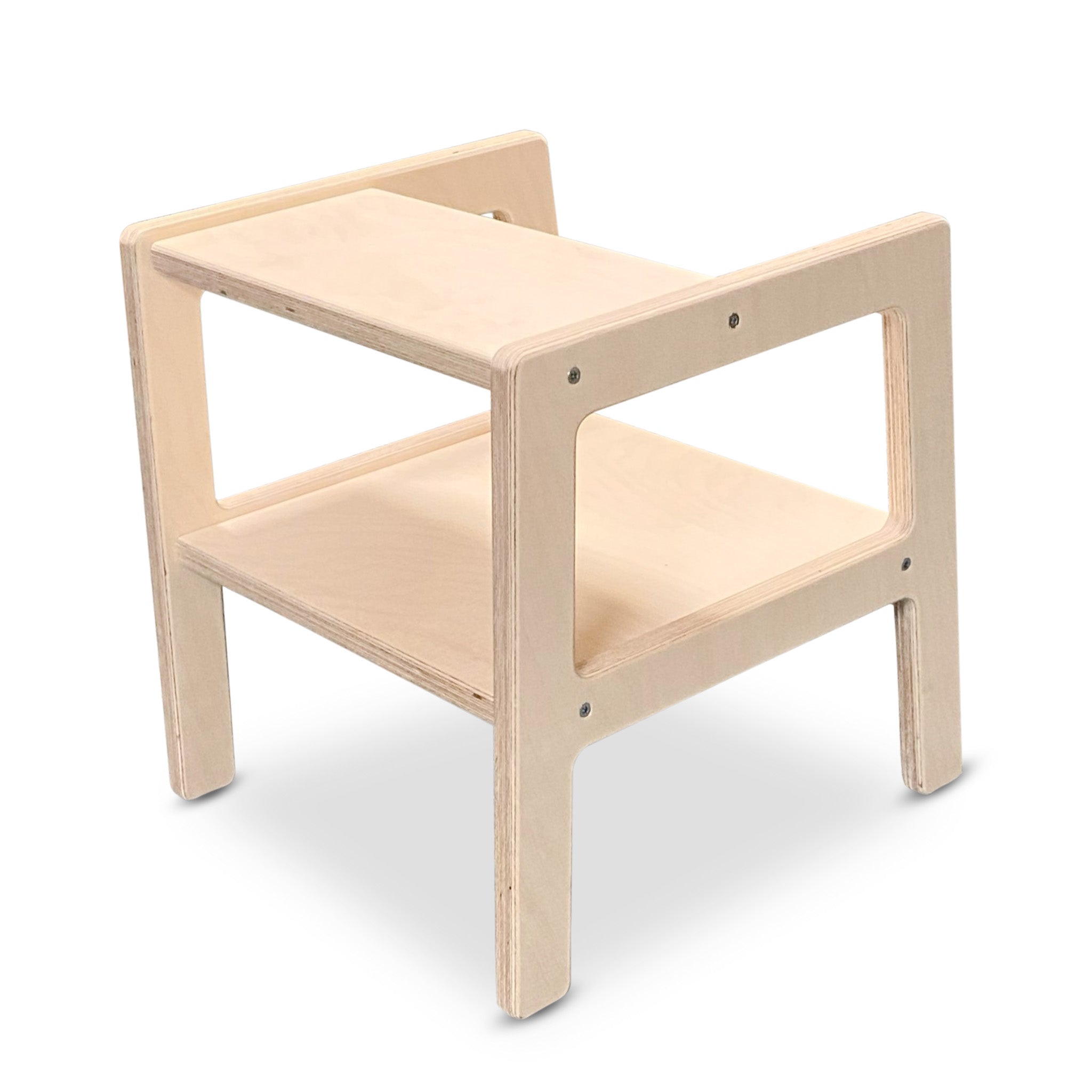 Tour d'apprentissage Montessori | Marchepied en bois, tabouret - naturel - toddie.fr