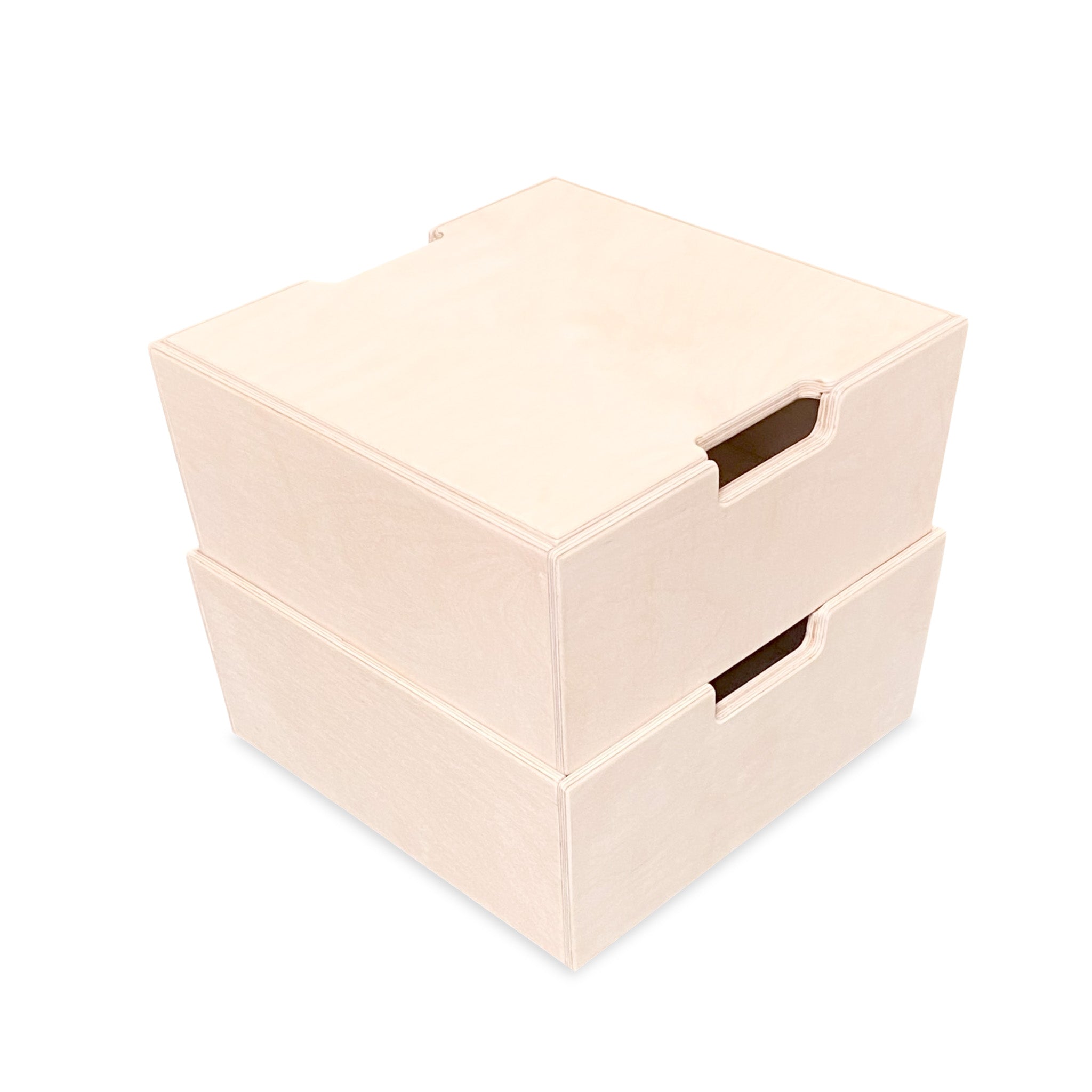 Montessori coffres de rangement chambre d'enfants | Caisses en bois empilables comme marchepied - naturel - toddie.fr