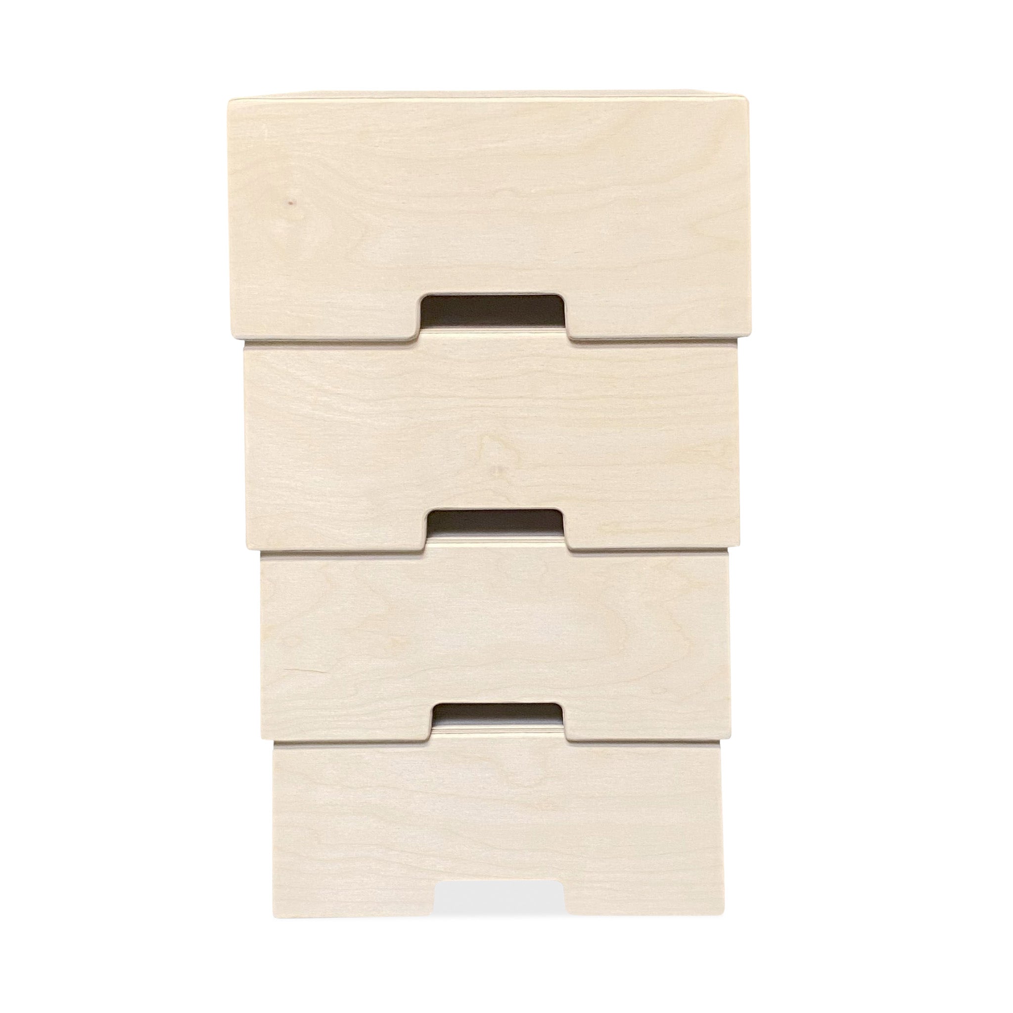 Montessori coffres de rangement chambre d'enfants | Caisses en bois empilables comme marchepied - naturel - toddie.fr