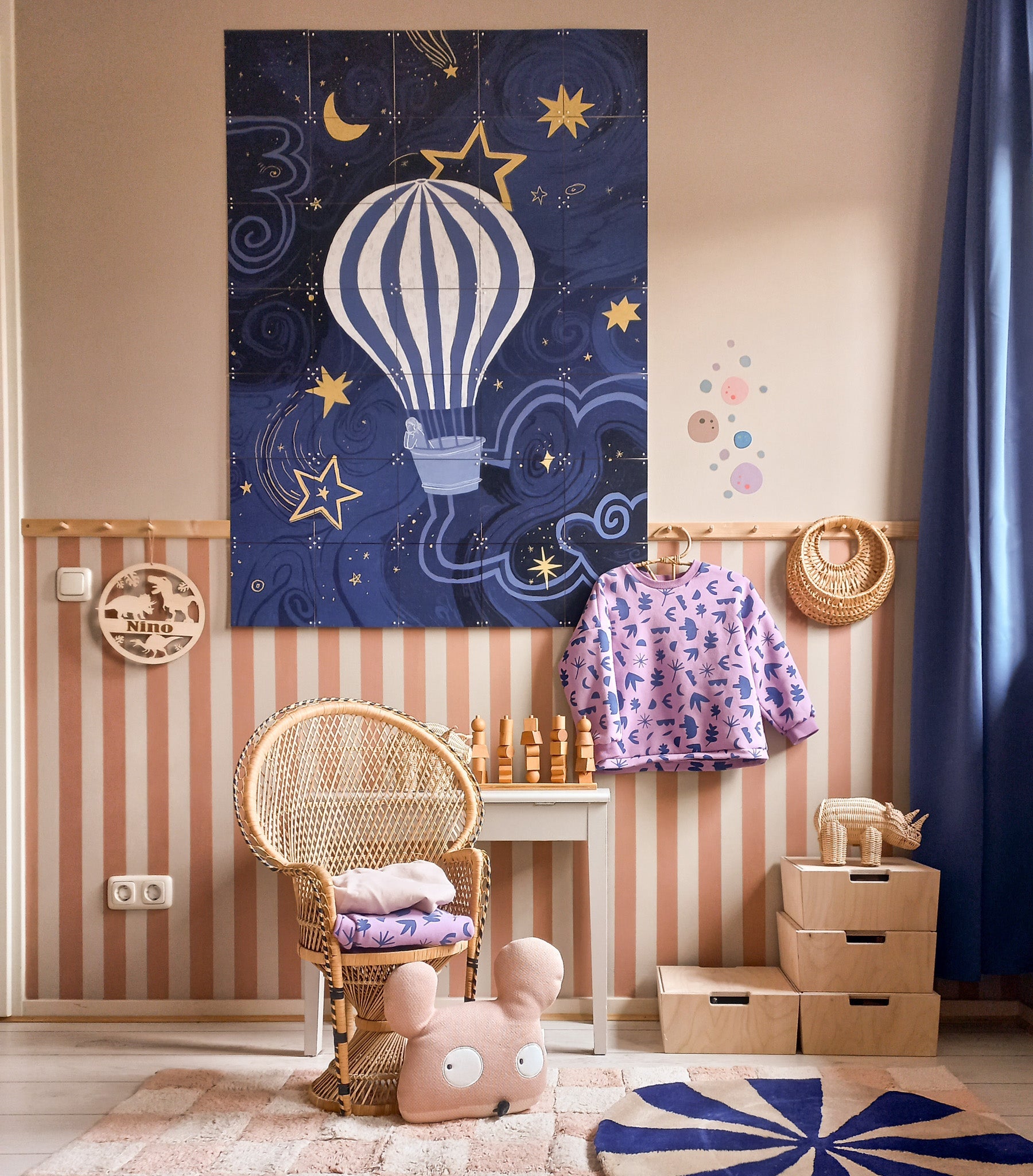 Montessori coffres de rangement chambre d'enfants | Caisses en bois empilables comme marchepied - naturel - toddie.fr