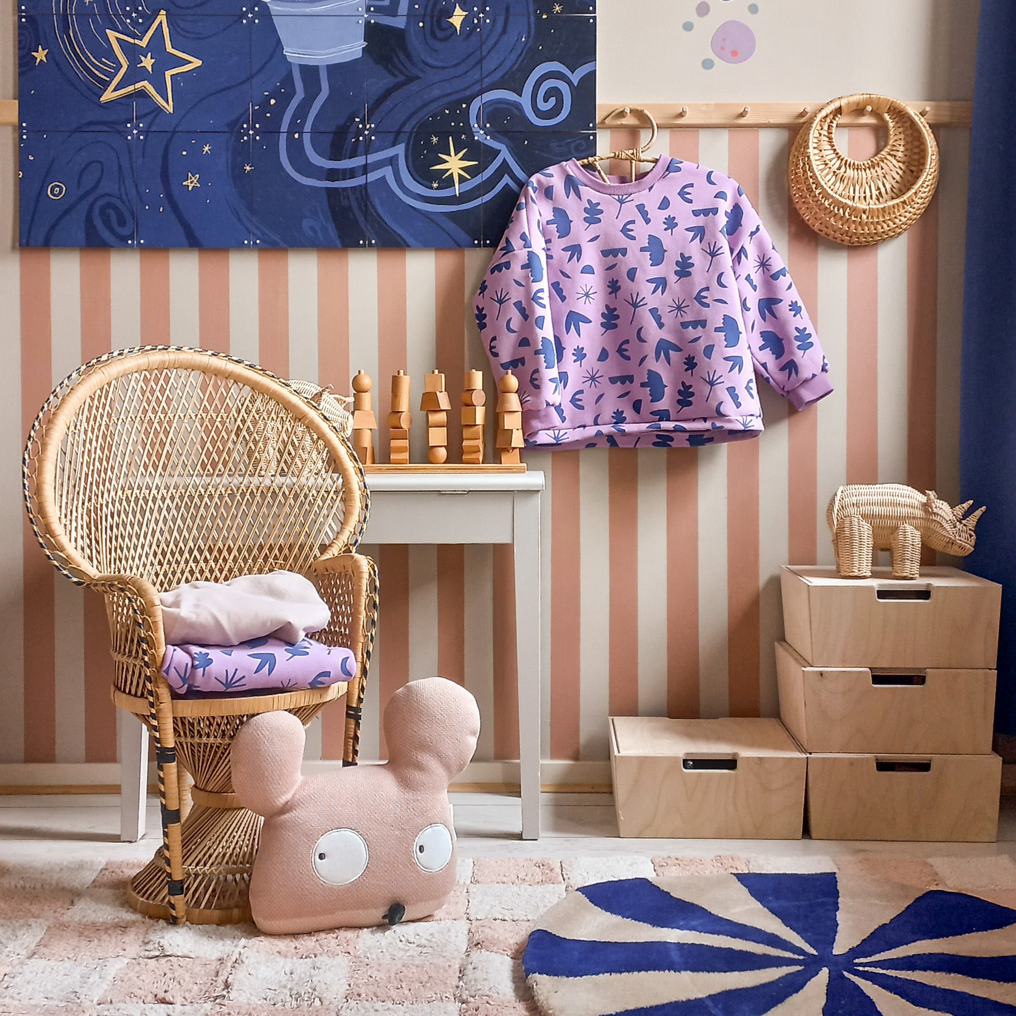 Montessori coffres de rangement chambre d'enfants | Caisses en bois empilables comme marchepied - naturel - toddie.fr