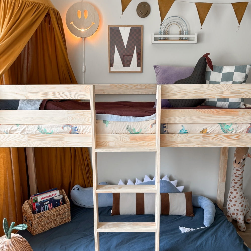 Applique murale en bois chambre d'enfant | Smiley - naturel