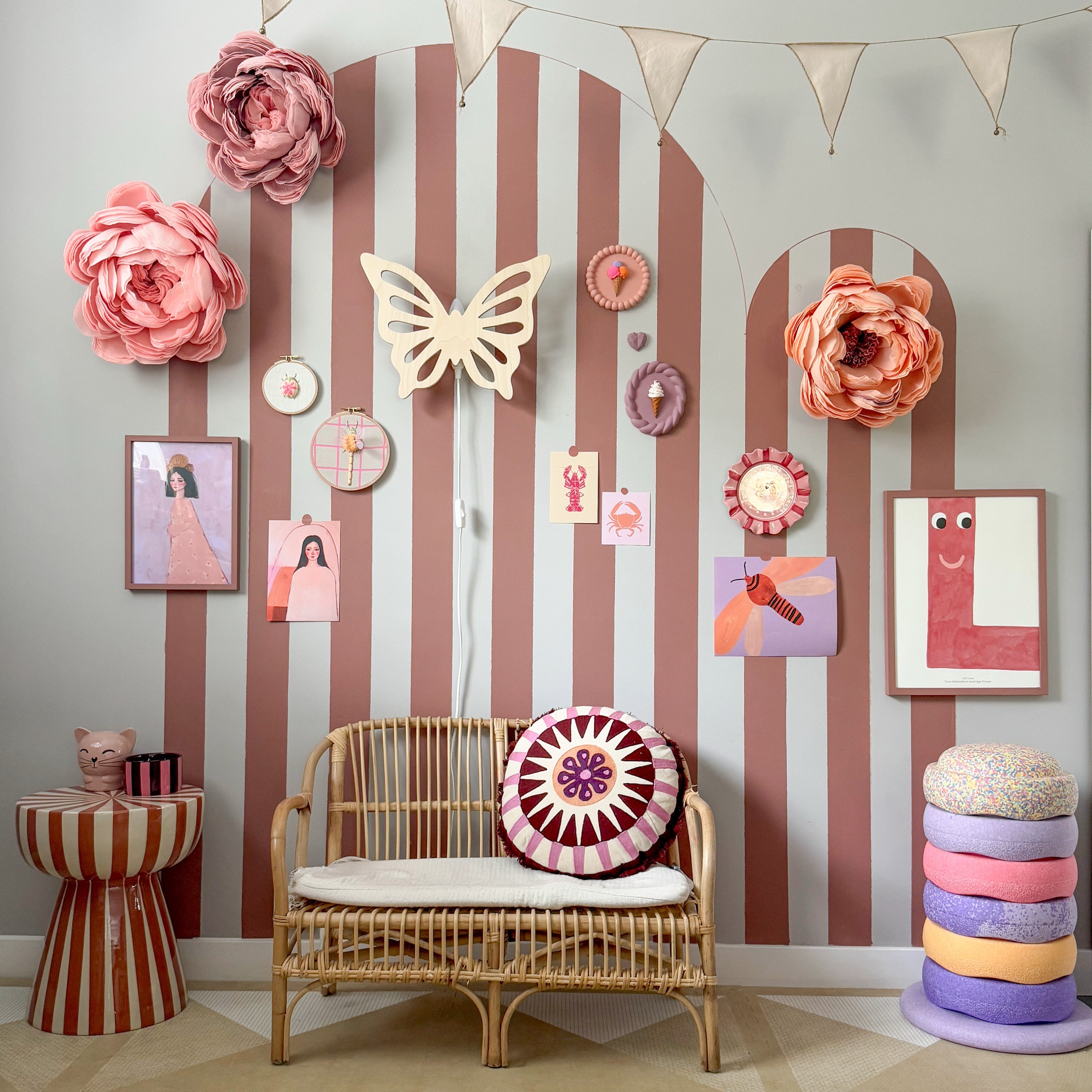 Applique murale en bois chambre d’enfants | Papillon - naturel - toddie.fr