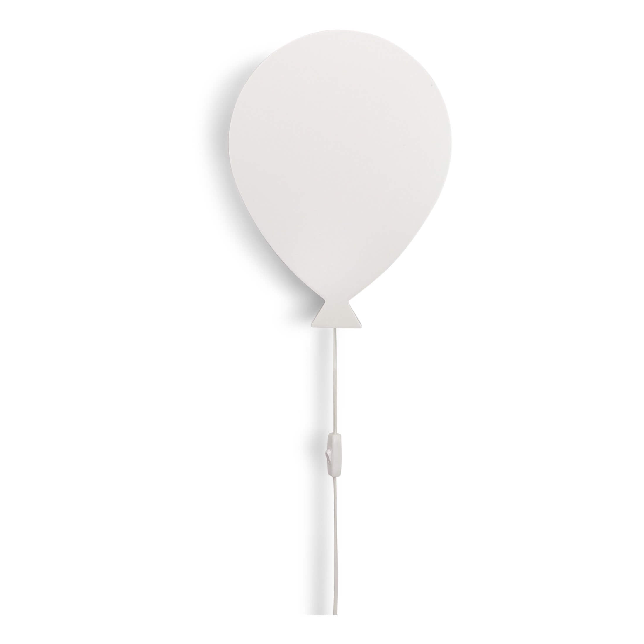 Houten wandlamp kinderkamer | Ballon - Wit - toddie.nl