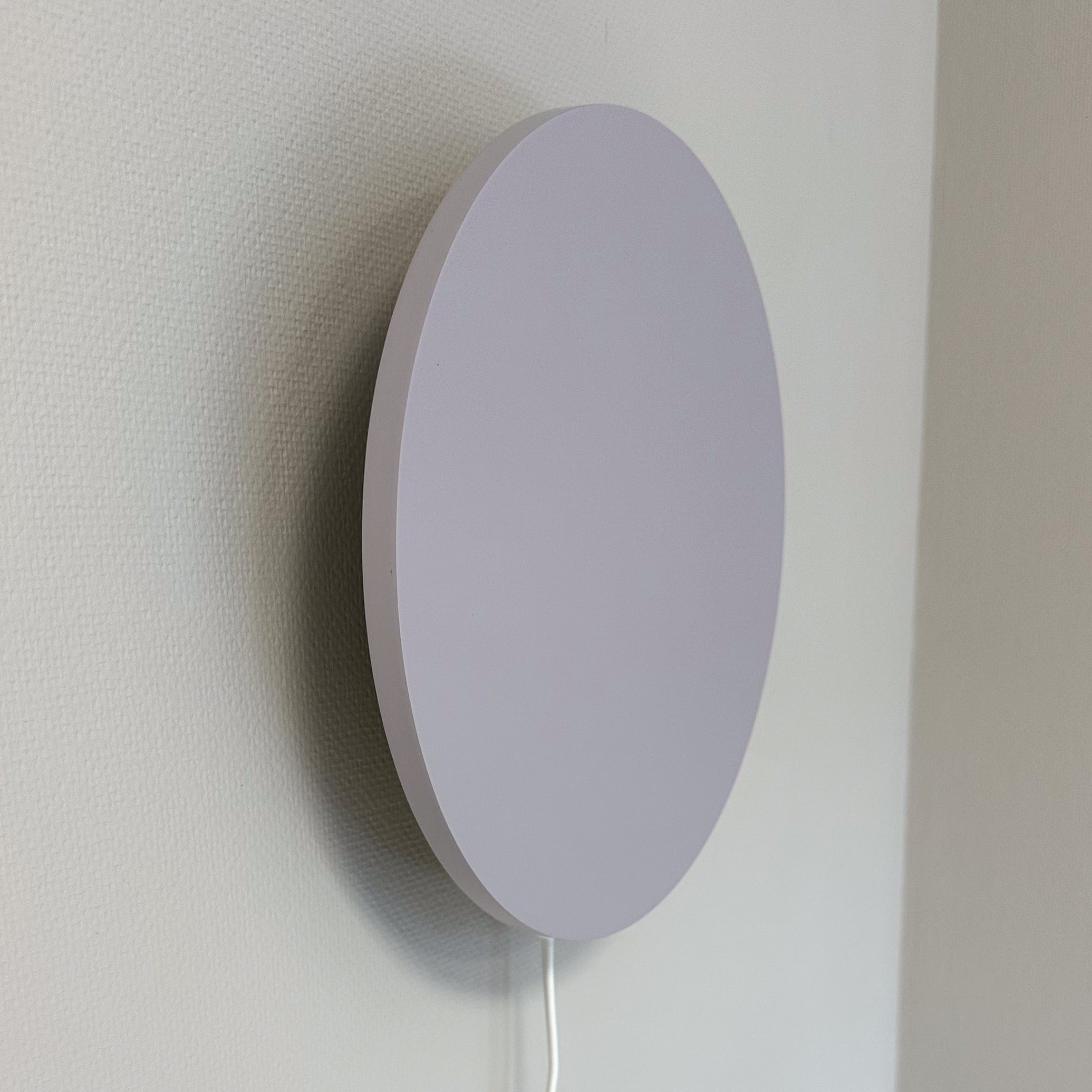 Lampe murale en bois pour chambre d'enfant | cercle lilas