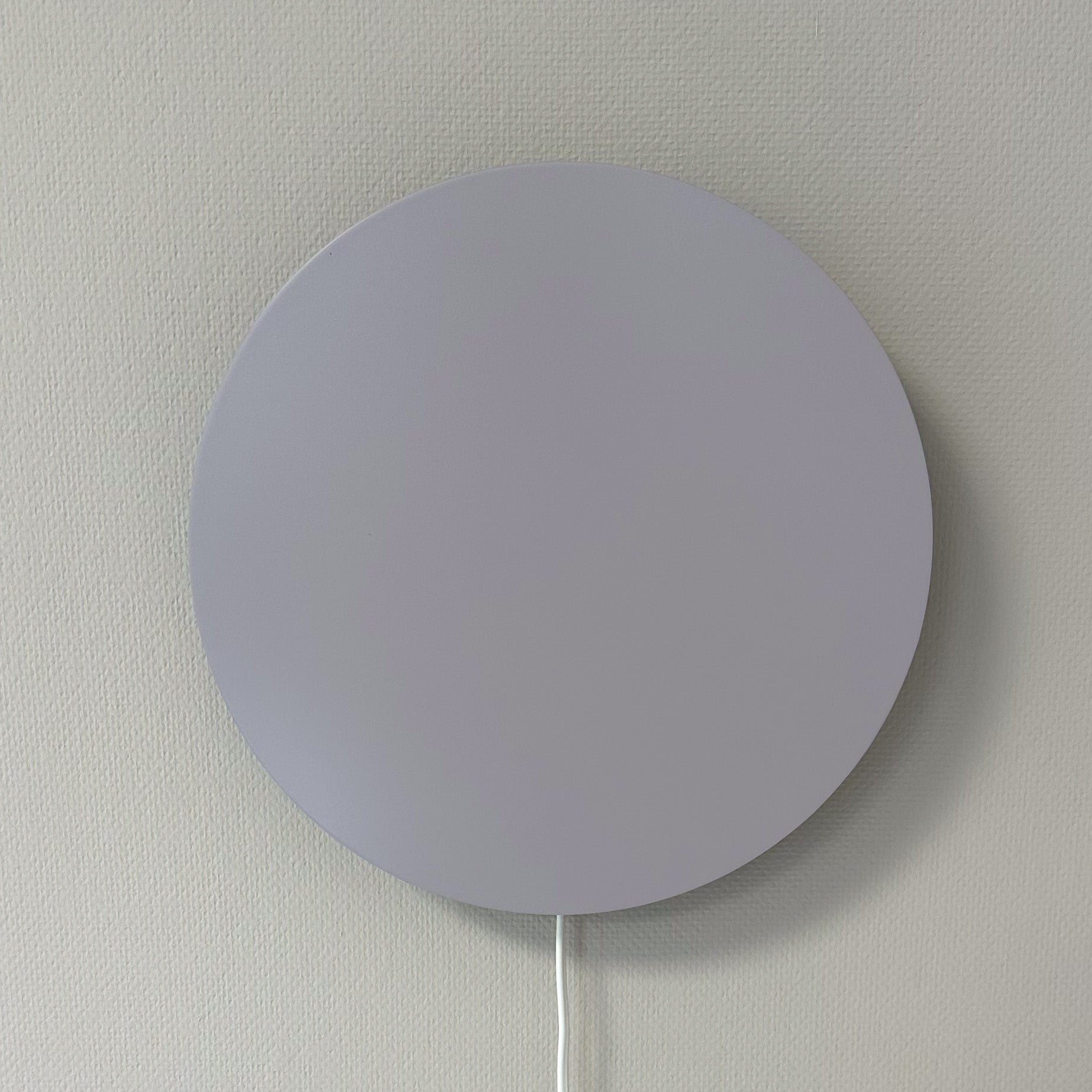 Lampe murale en bois pour chambre d'enfant | cercle lilas