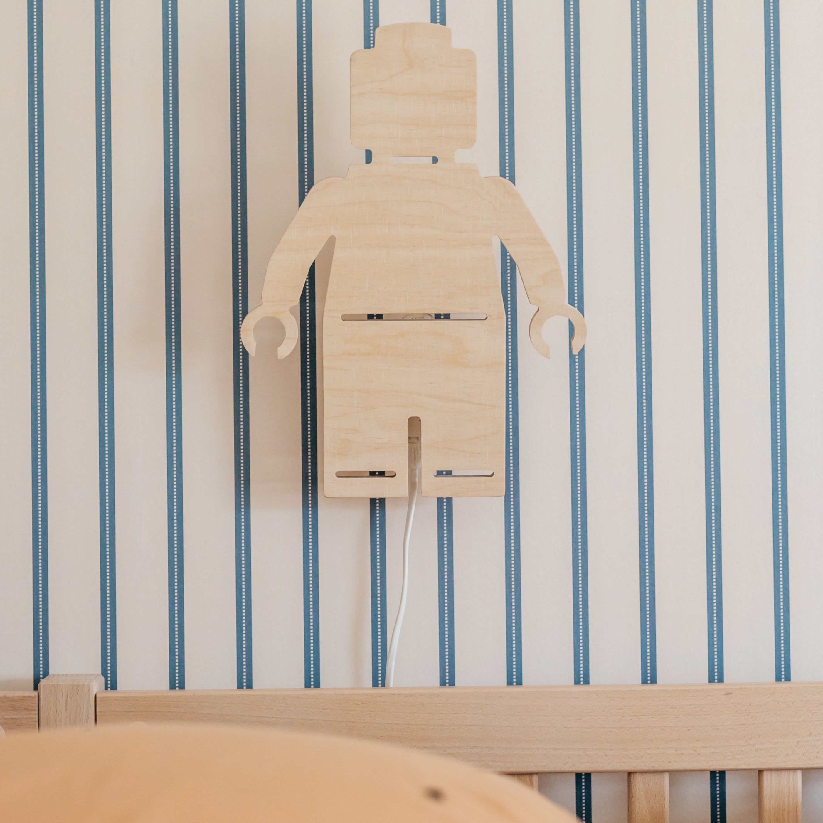 Applique murale en bois chambre d'enfant | Poupée - naturel - toddie.fr