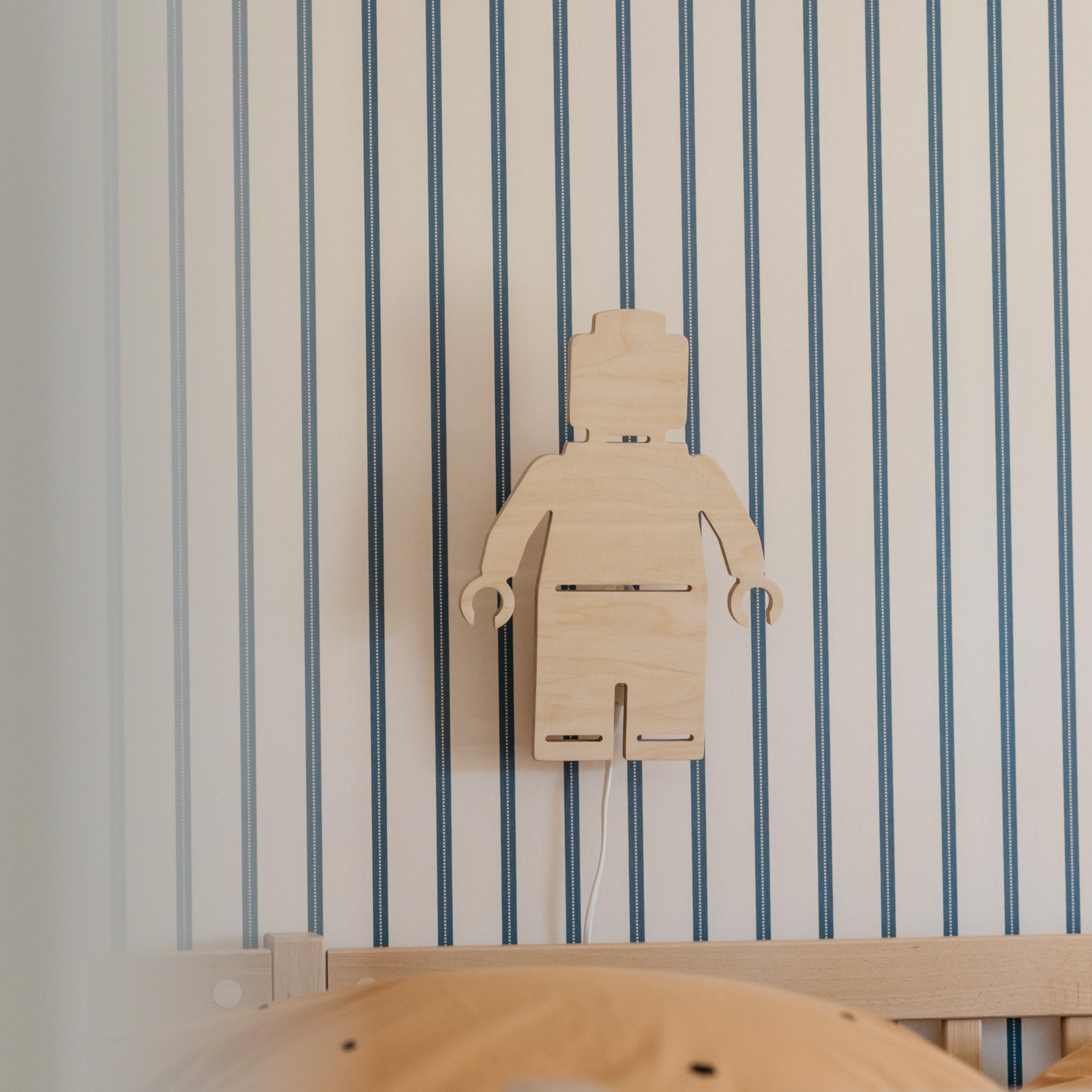 Applique murale en bois chambre d'enfant | Poupée - naturel - toddie.fr
