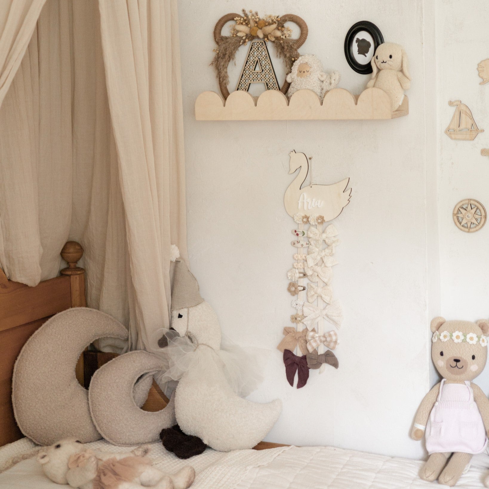 Bubble Montessori étagère à livres chambre d'enfant | 1 étagère - naturel