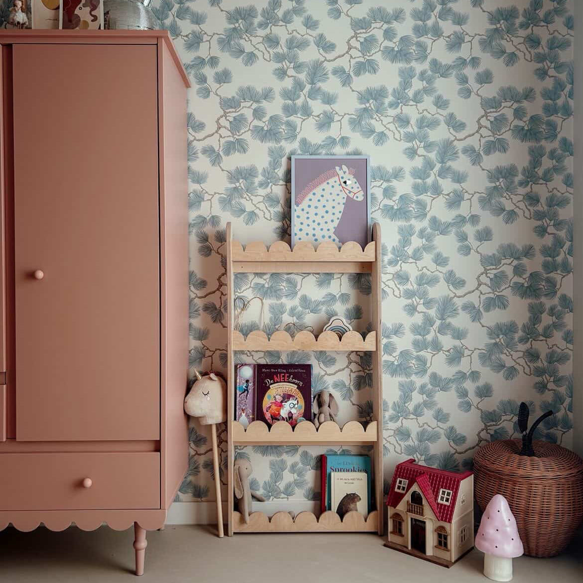 Bubble Montessori boekenrek kinderkamer | 4 planken - blank - toddie.nl ®