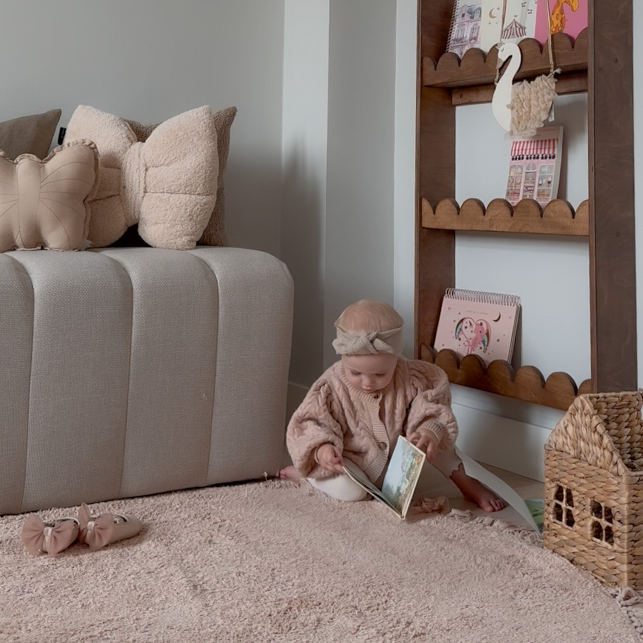 Bubble Montessori étagère à livres chambre d’enfant | 6 étagères - Wengé