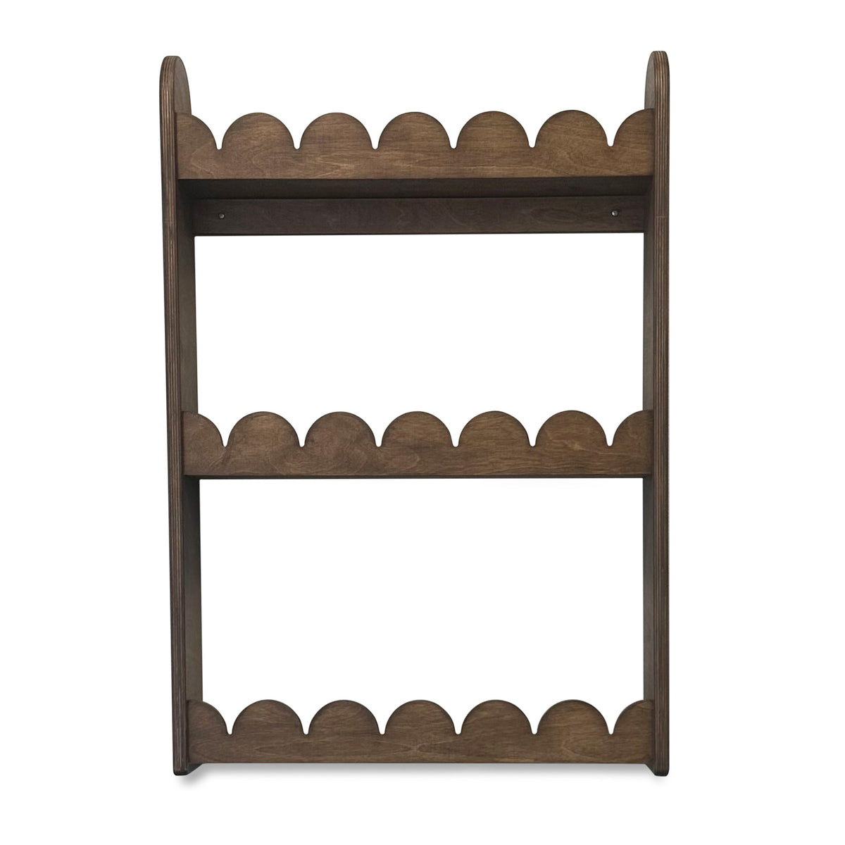 Bubble Montessori boekenrek kinderkamer | 3 planken - Wengé - toddie.nl ®