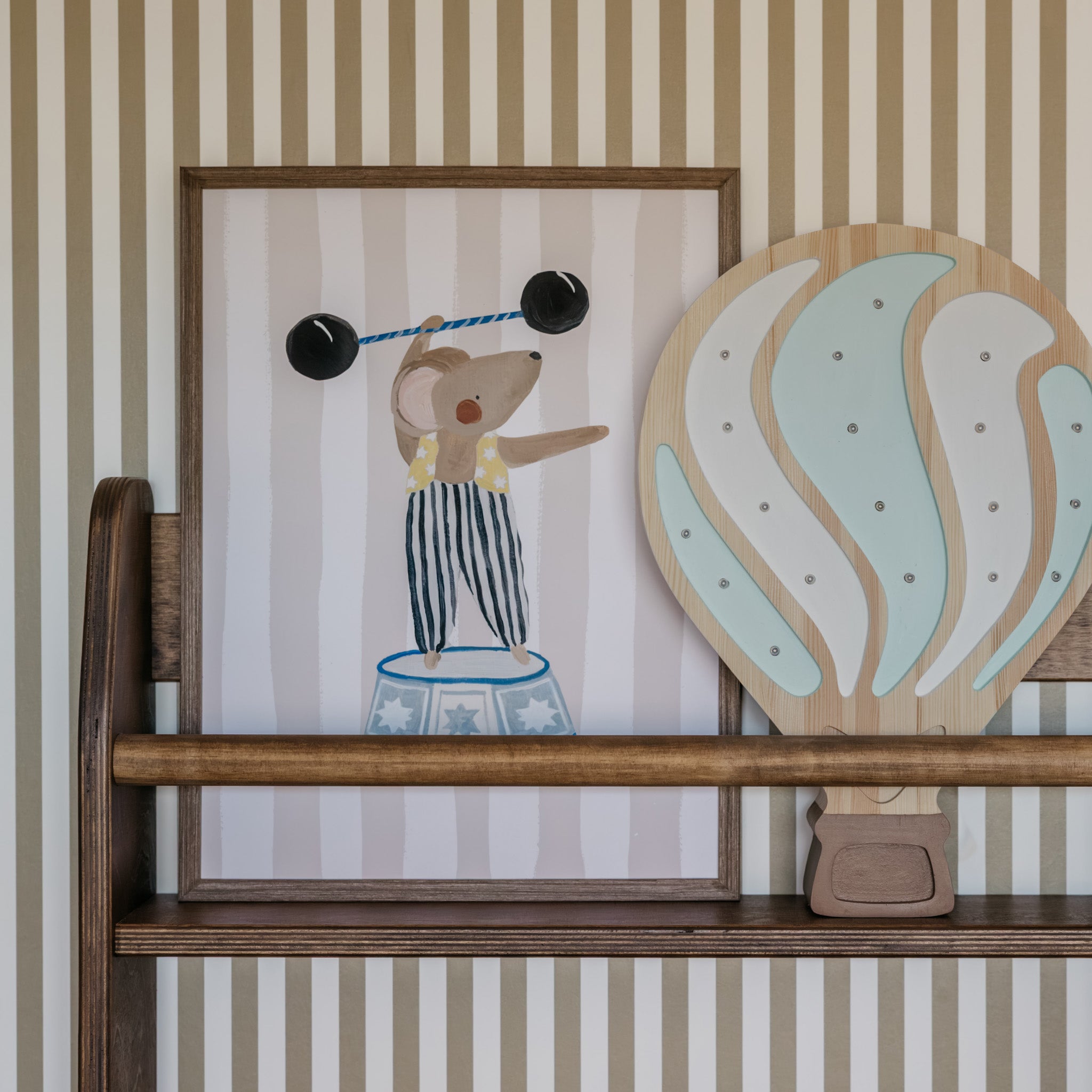 Montessori étagère à livres chambre d'enfant | 4 étagères - Wengé