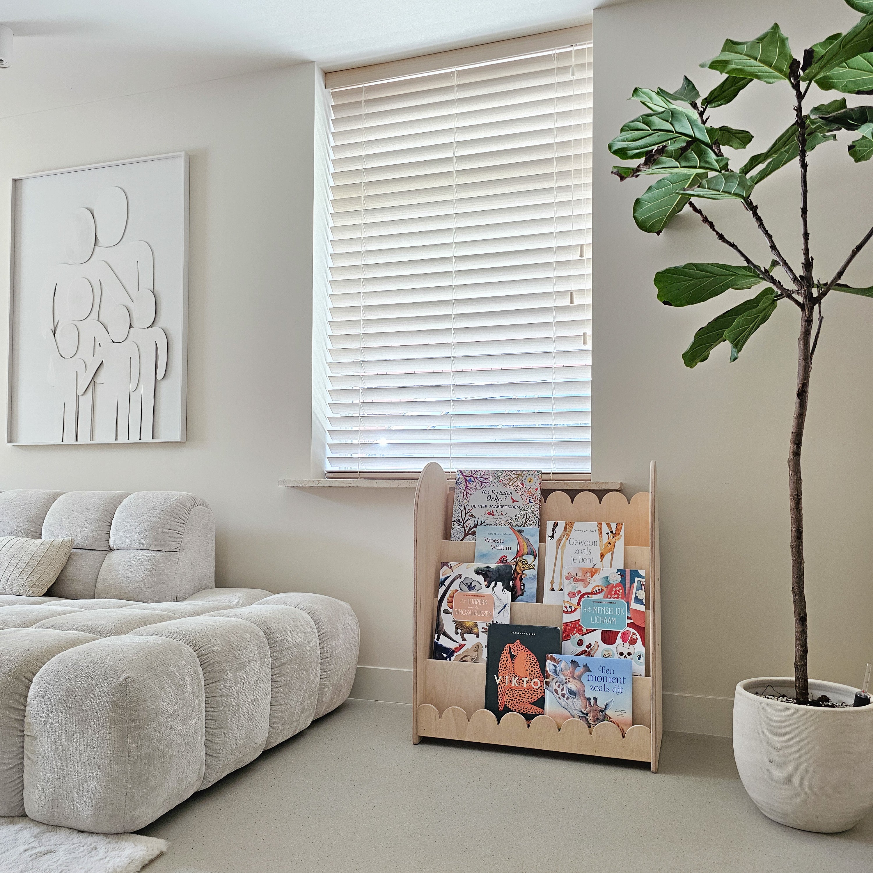Bubble Montessori étagère à livres chambre d'enfant | 4 marches - naturel