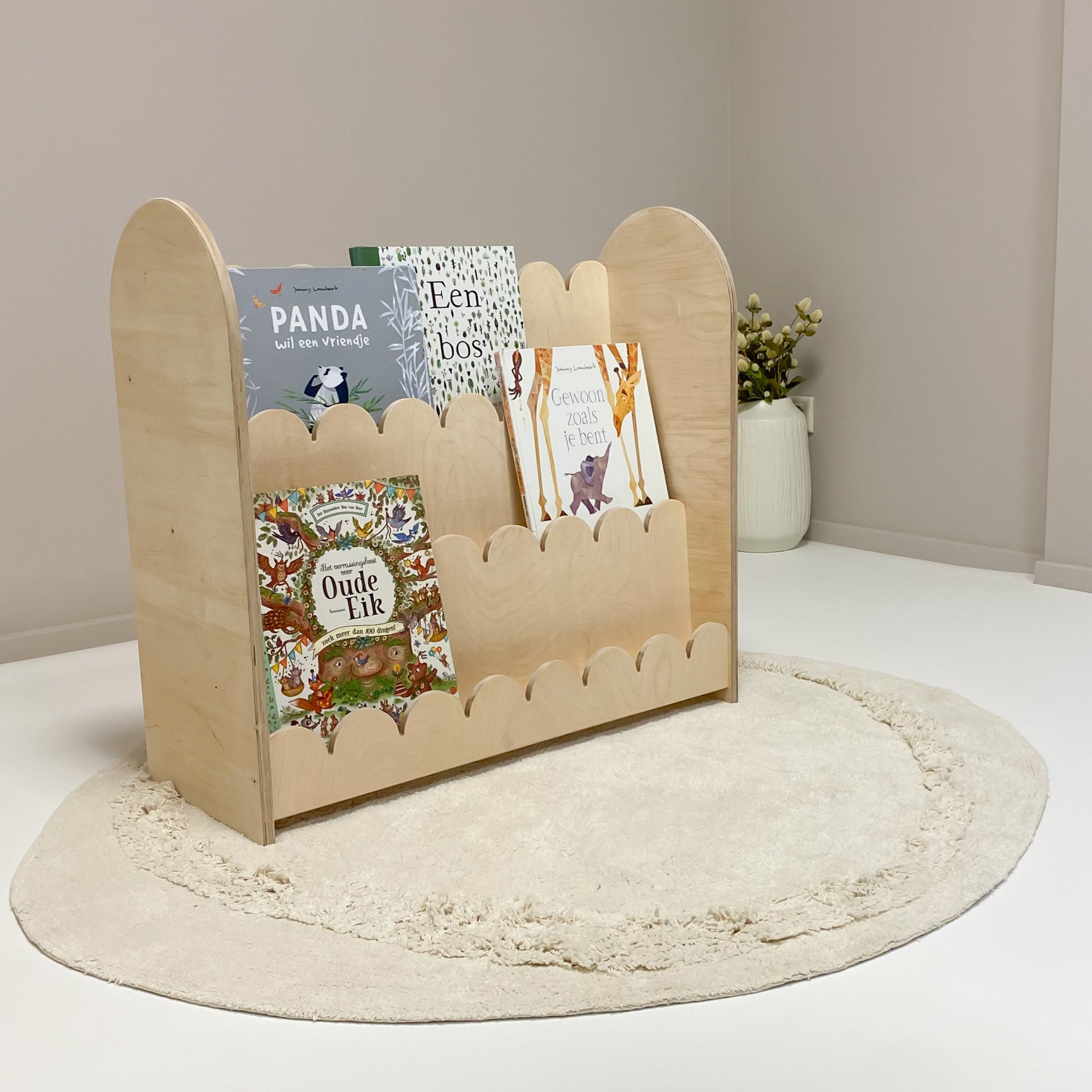 Bubble Montessori étagère à livres chambre d'enfant | 3 marches - naturel - all bubble