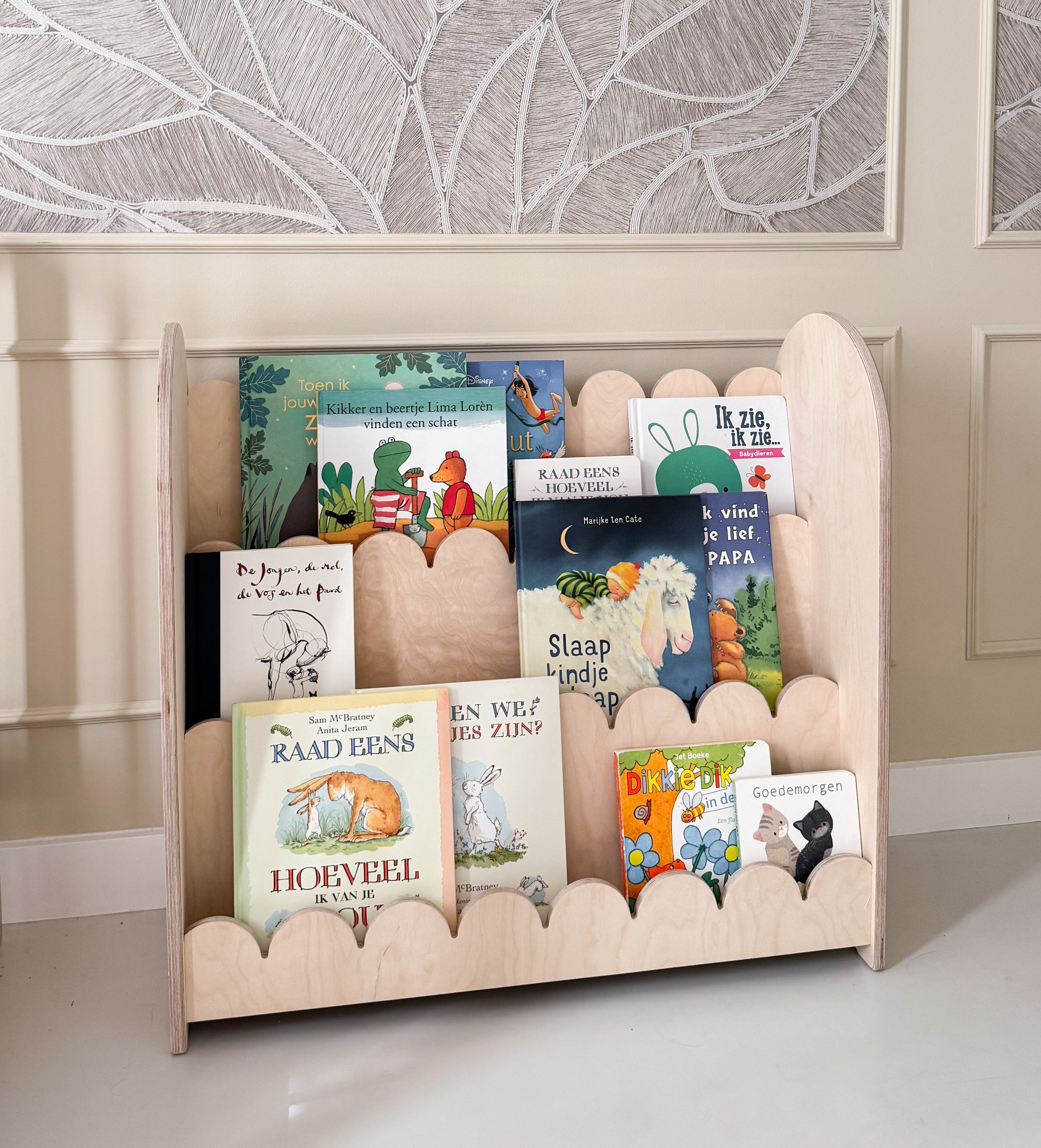 Bubble Montessori étagère à livres chambre d'enfant | 3 marches - naturel - all bubble