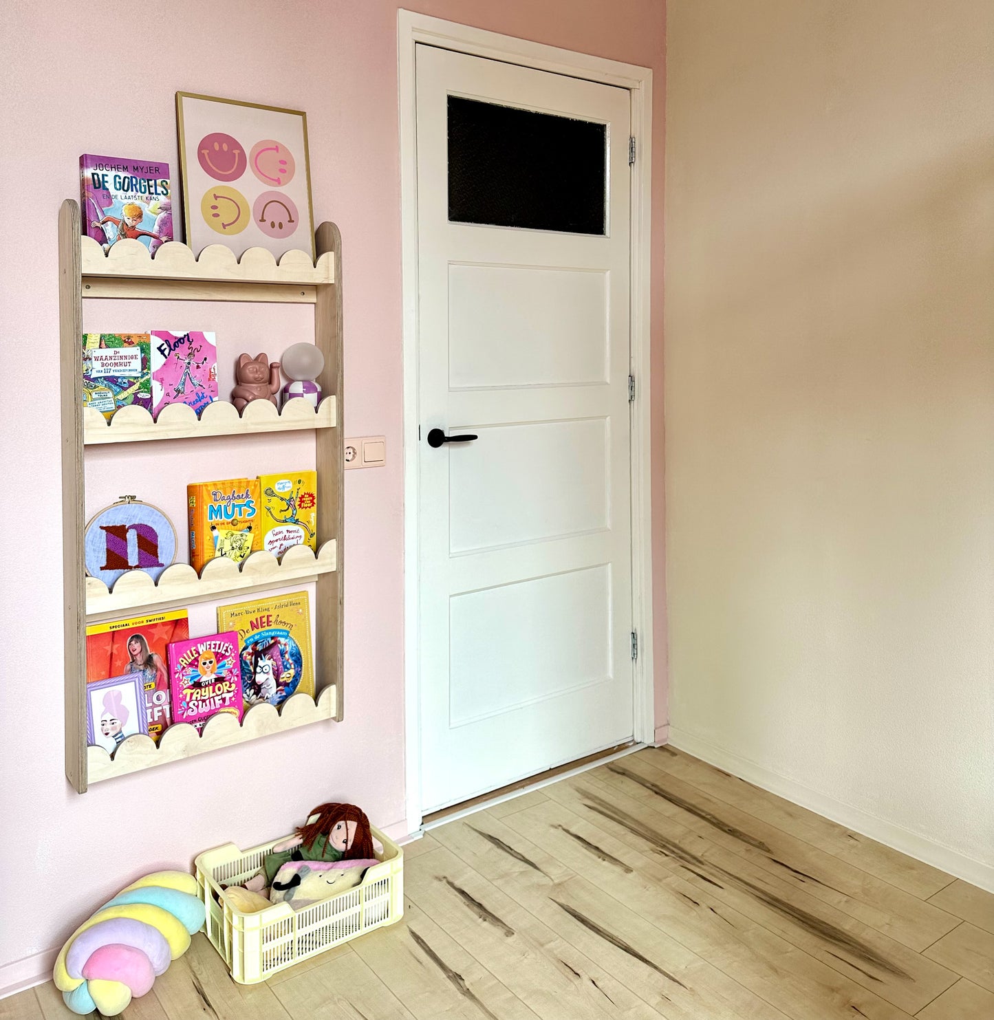 Bubble Montessori boekenrek kinderkamer | 4 planken - blank - toddie.nl ®