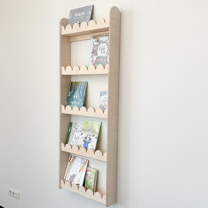 Bubble Montessori boekenrek kinderkamer | 5 planken - blank - toddie.nl ®