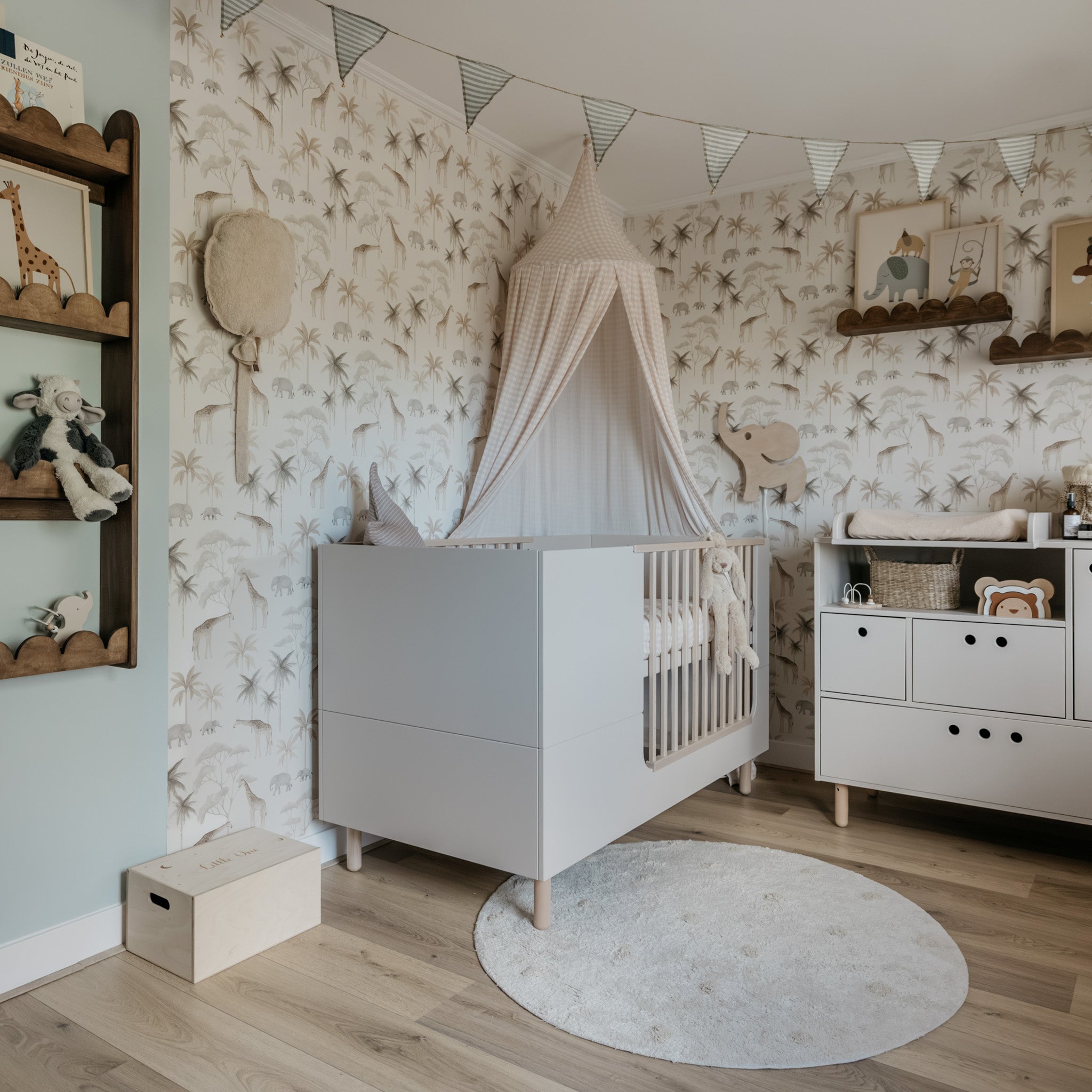 Applique murale en bois chambre d'enfant | Éléphant - naturel - toddie.fr