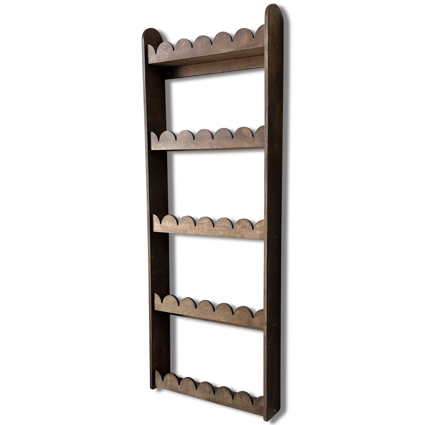 Bubble Montessori boekenrek kinderkamer | 5 planken - wengé - toddie.nl ®